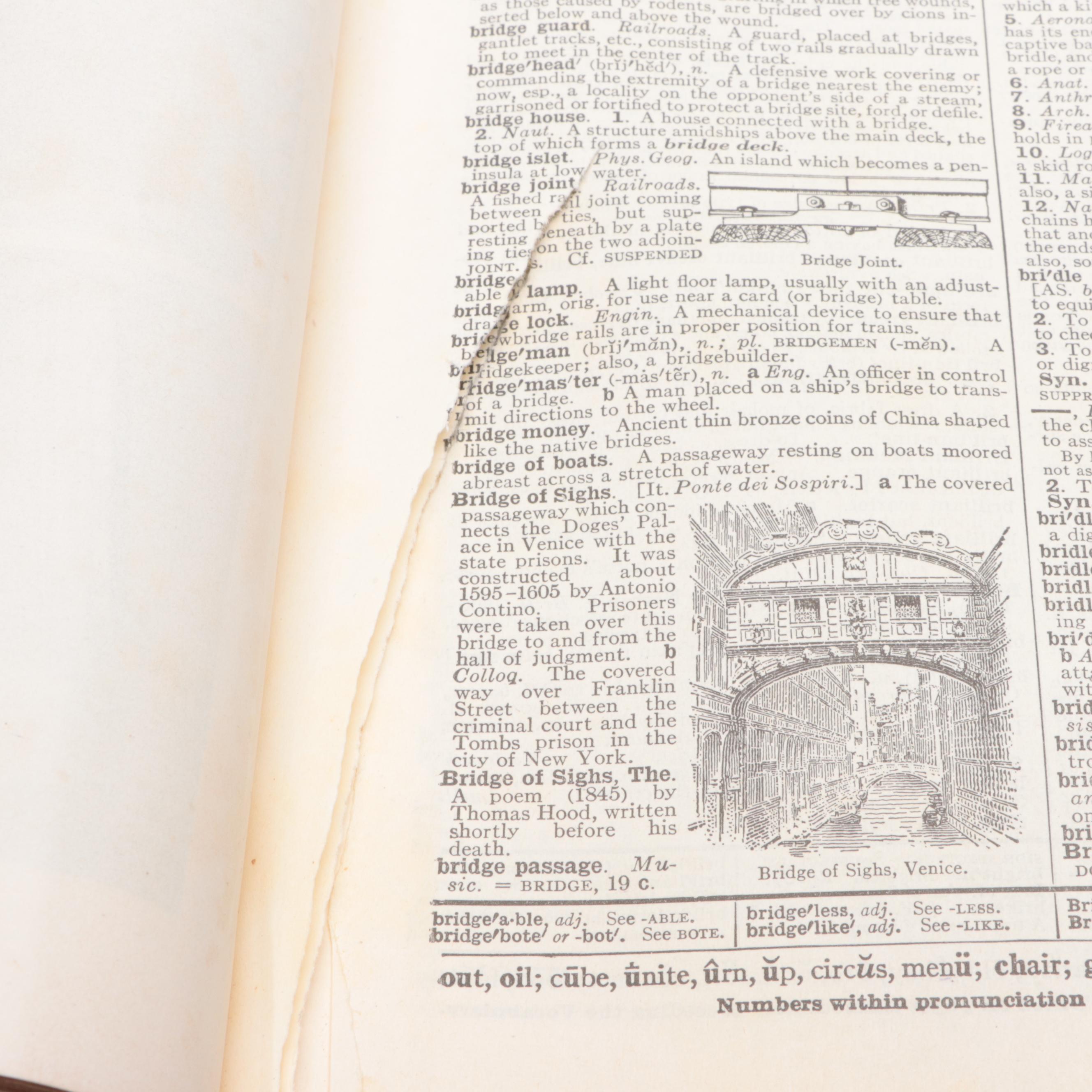 Second Edition "Webster's New International Dictionary of the English Language"