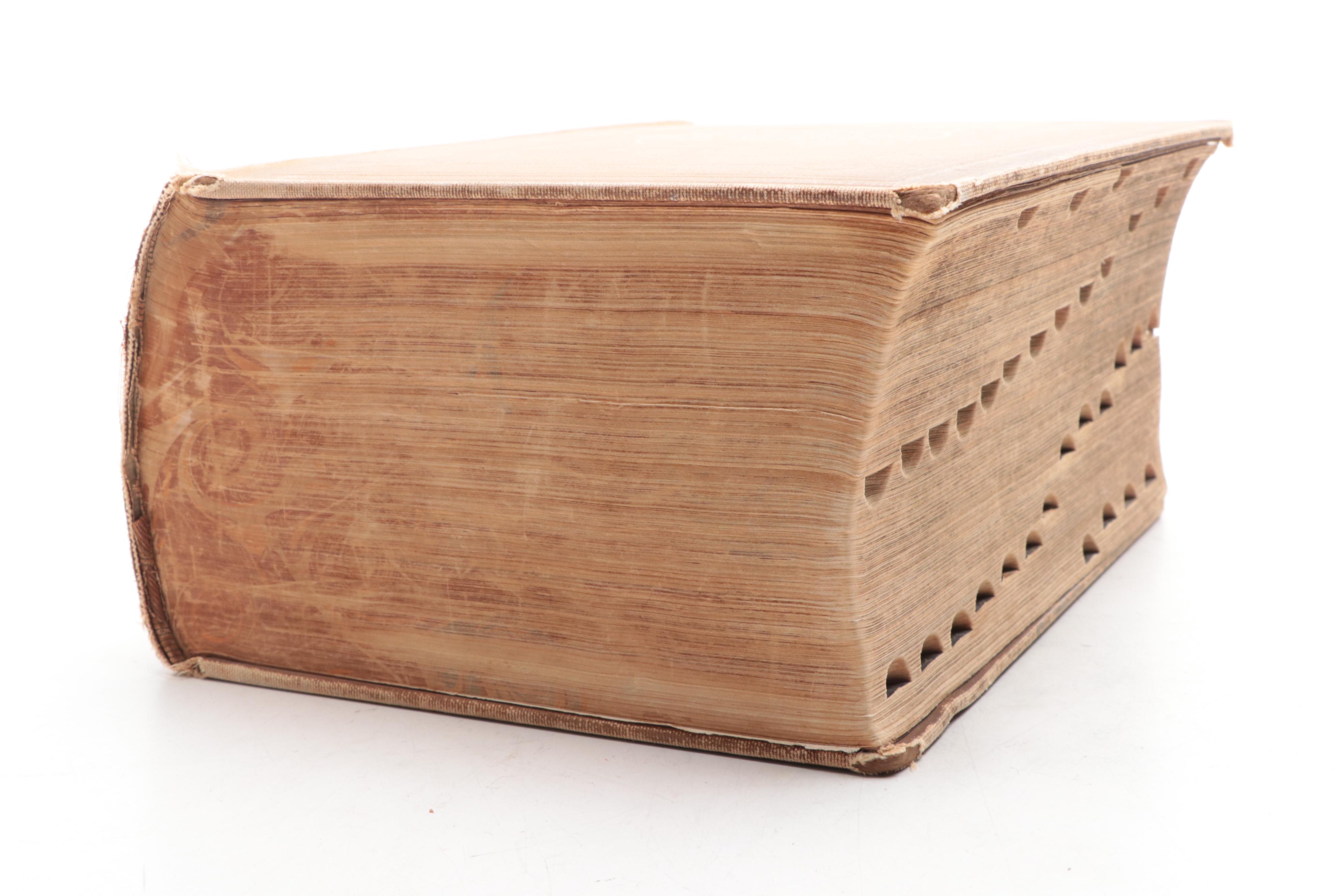 Second Edition "Webster's New International Dictionary of the English Language"