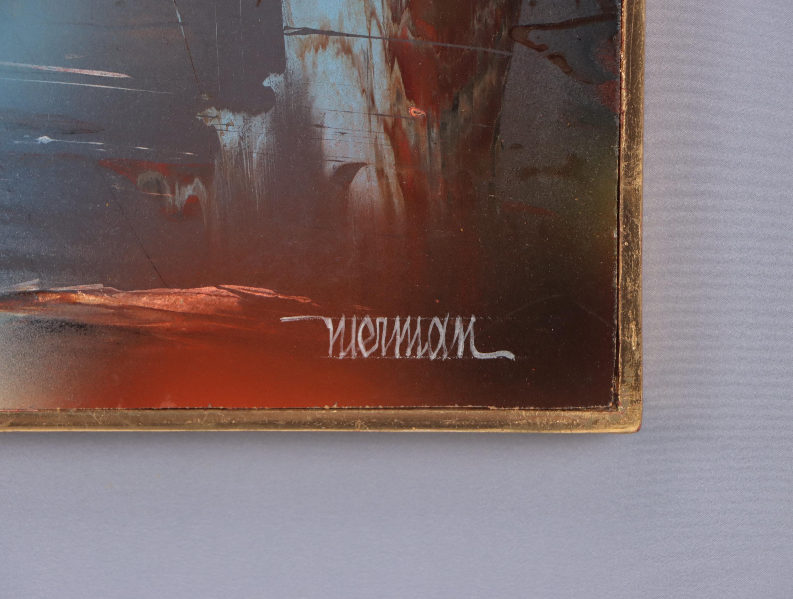 Leonardo Nierman Abstract Oil Painting