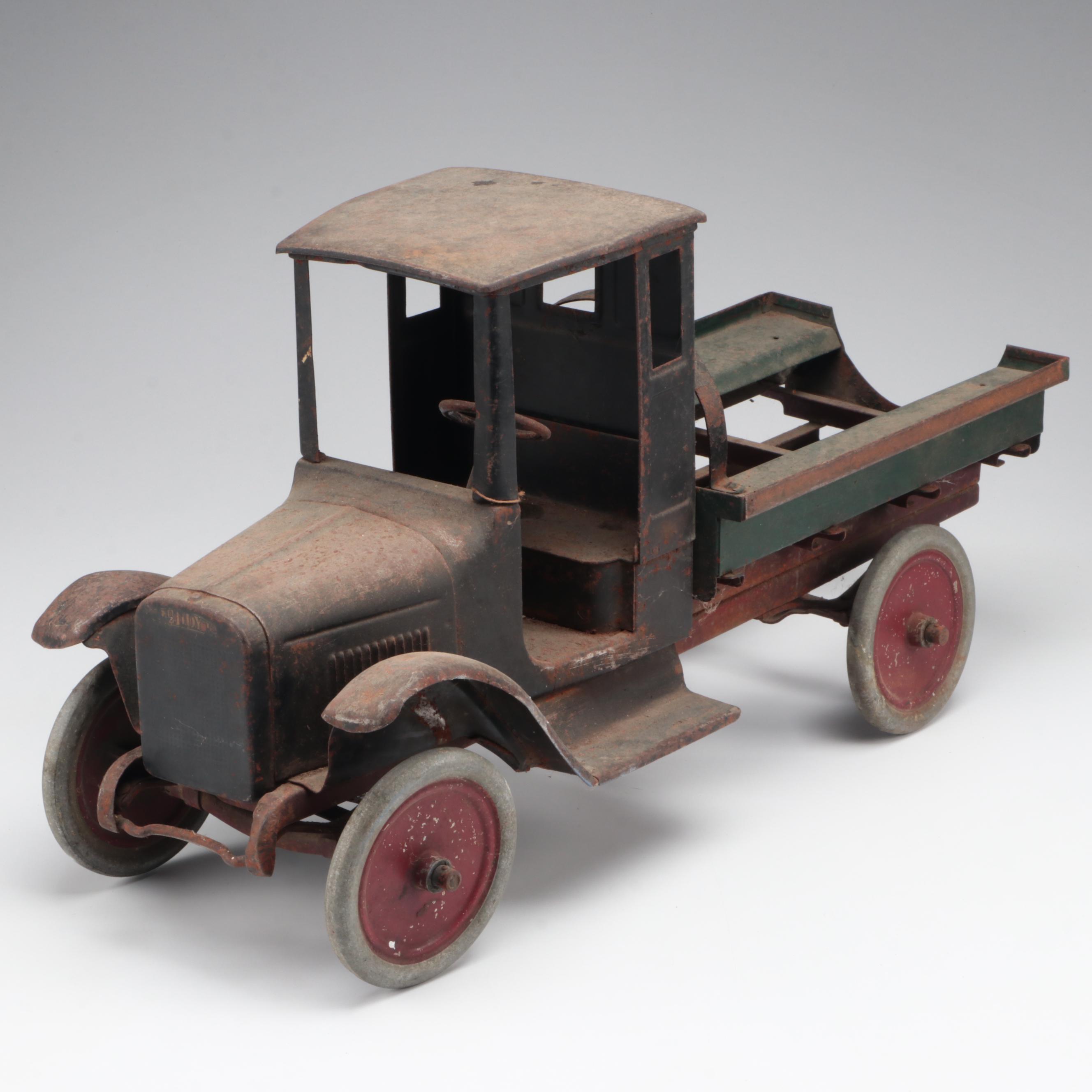 Pressed Metal Tin Toy Truck, Probably Buddy L, Early 20th Century