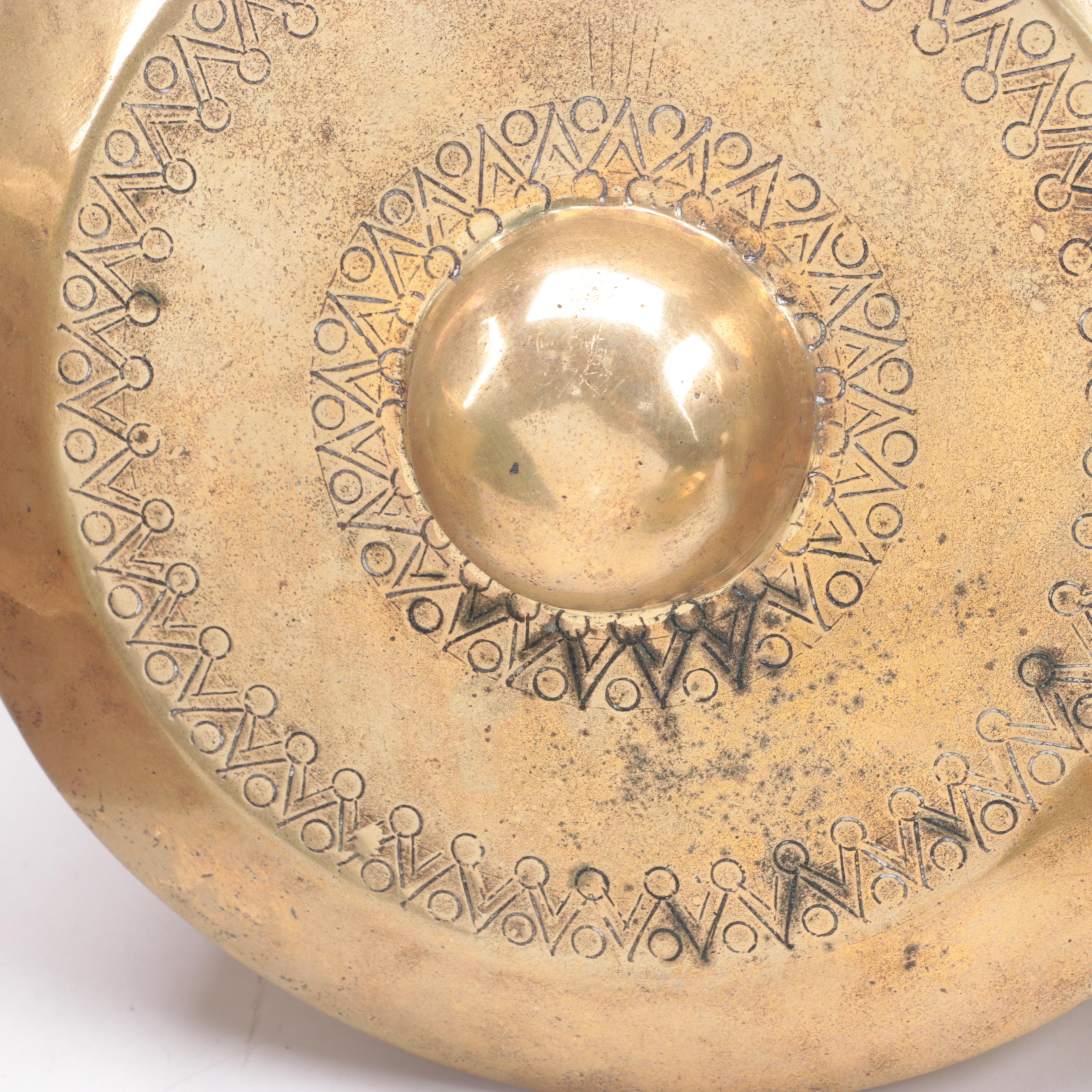 East Asian Style Brass Pot Gongs