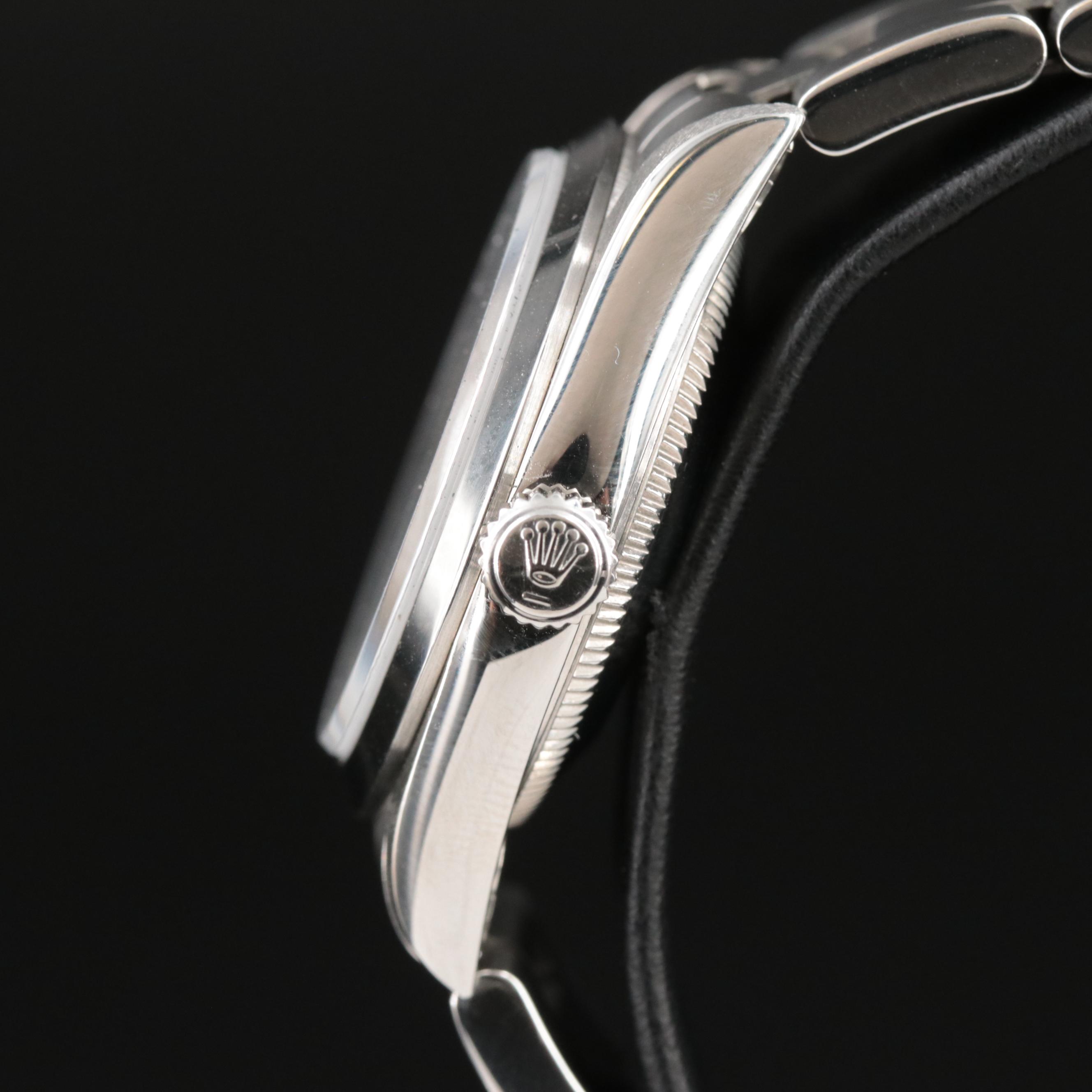 1999 Rolex Oyster Perpetual White Roman Dial Watch