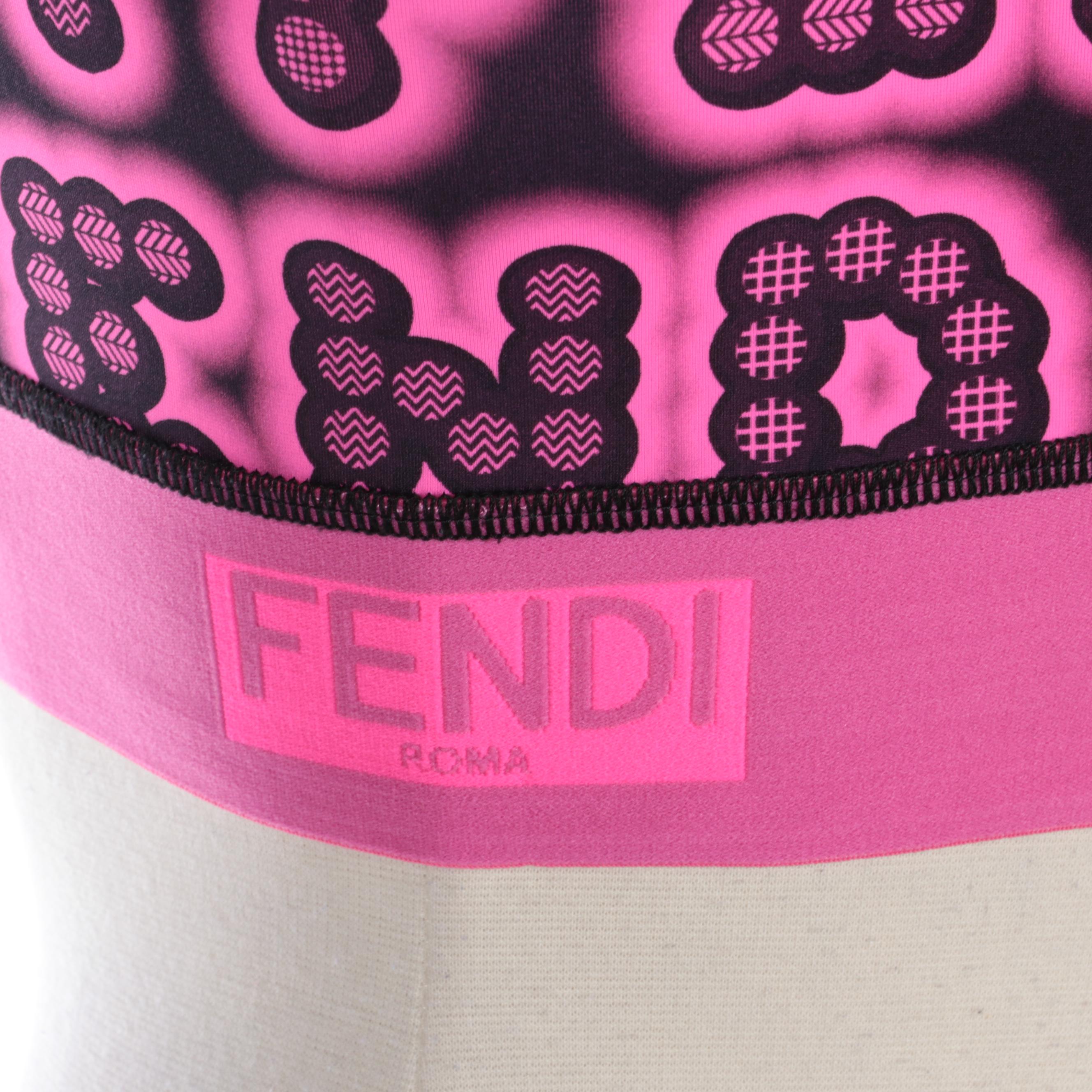 Fendi Three-Piece Tracksuit in Black/Pink with Karl Lagerfeld and Graphic Print