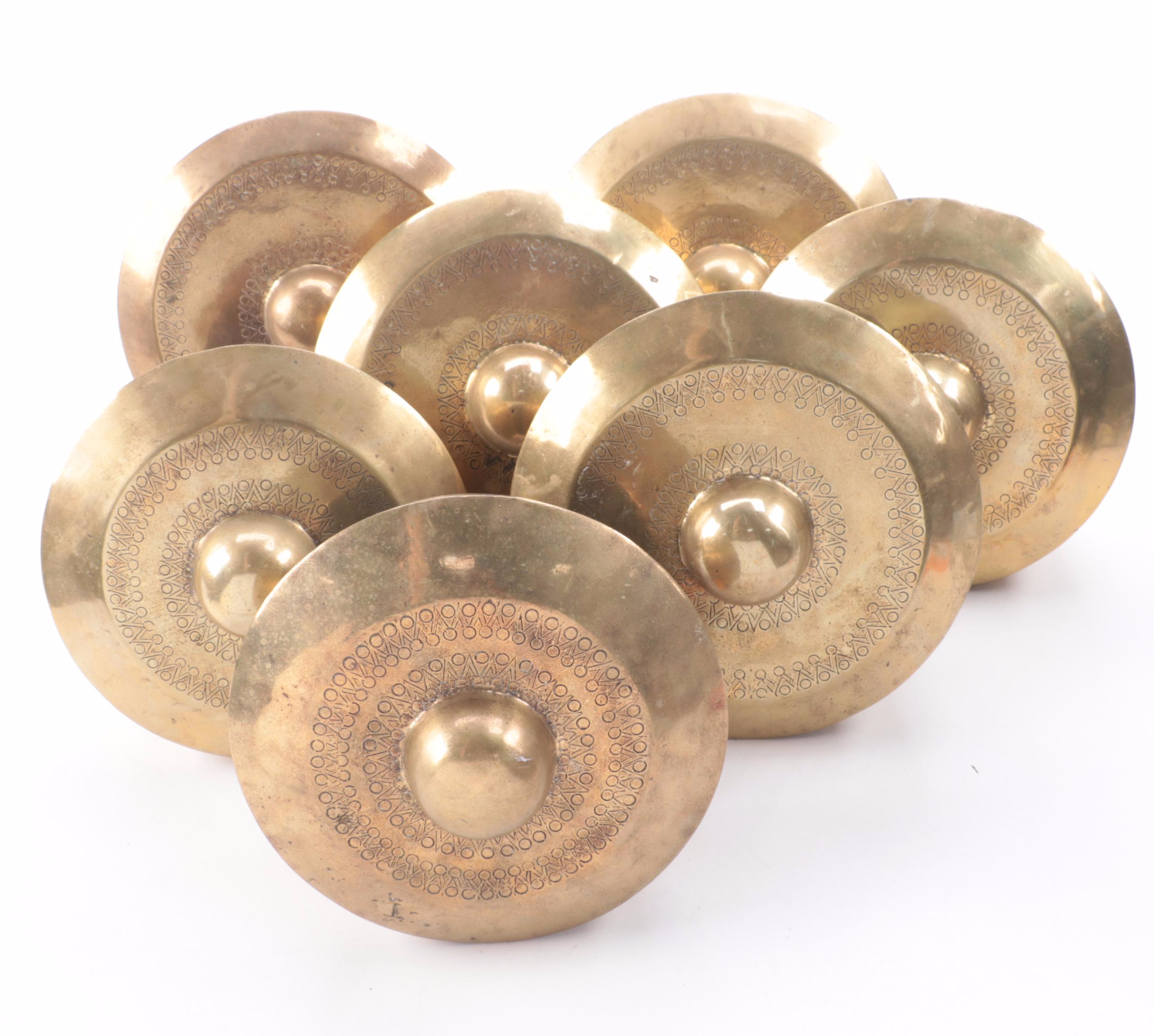 East Asian Style Brass Pot Gongs