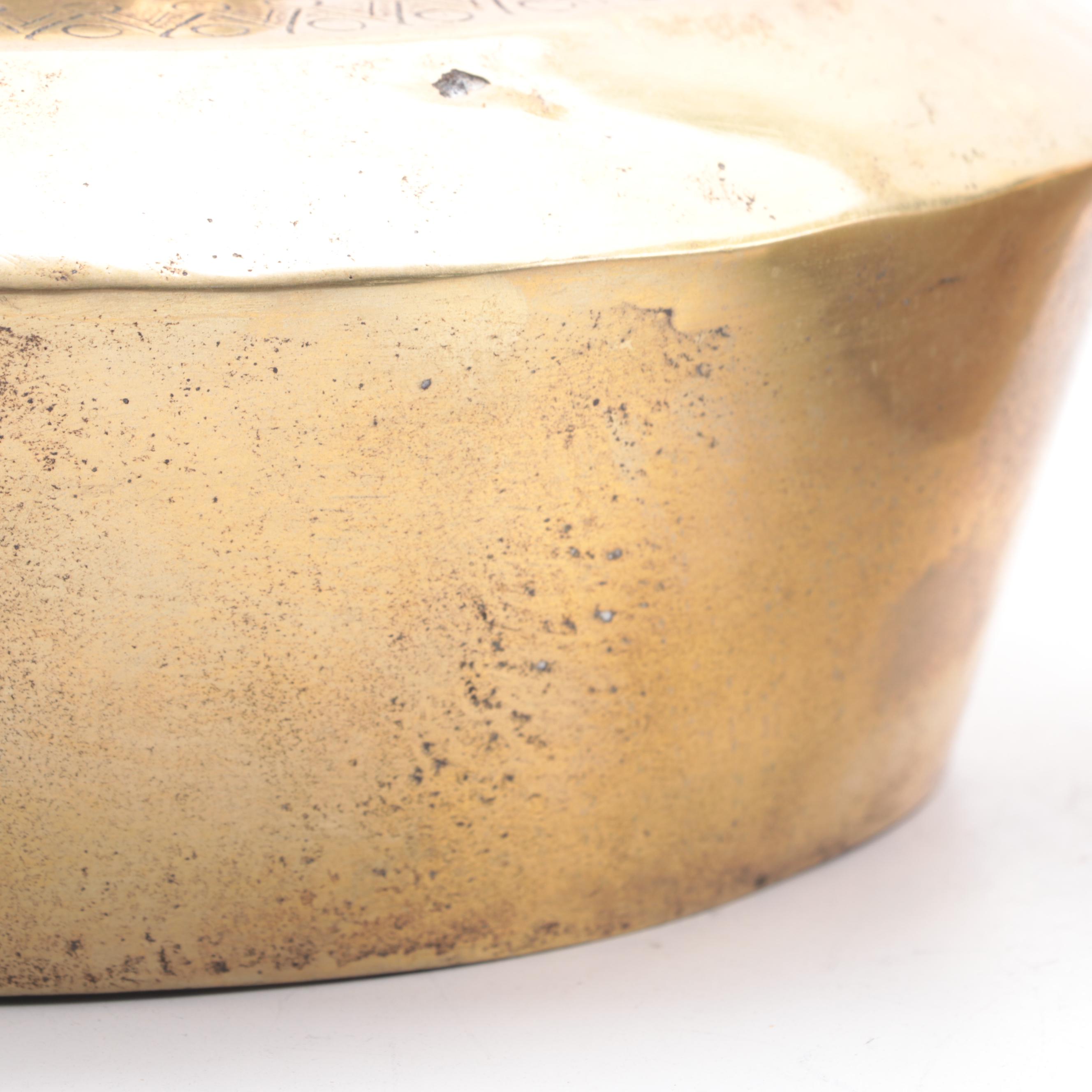 East Asian Style Brass Pot Gongs