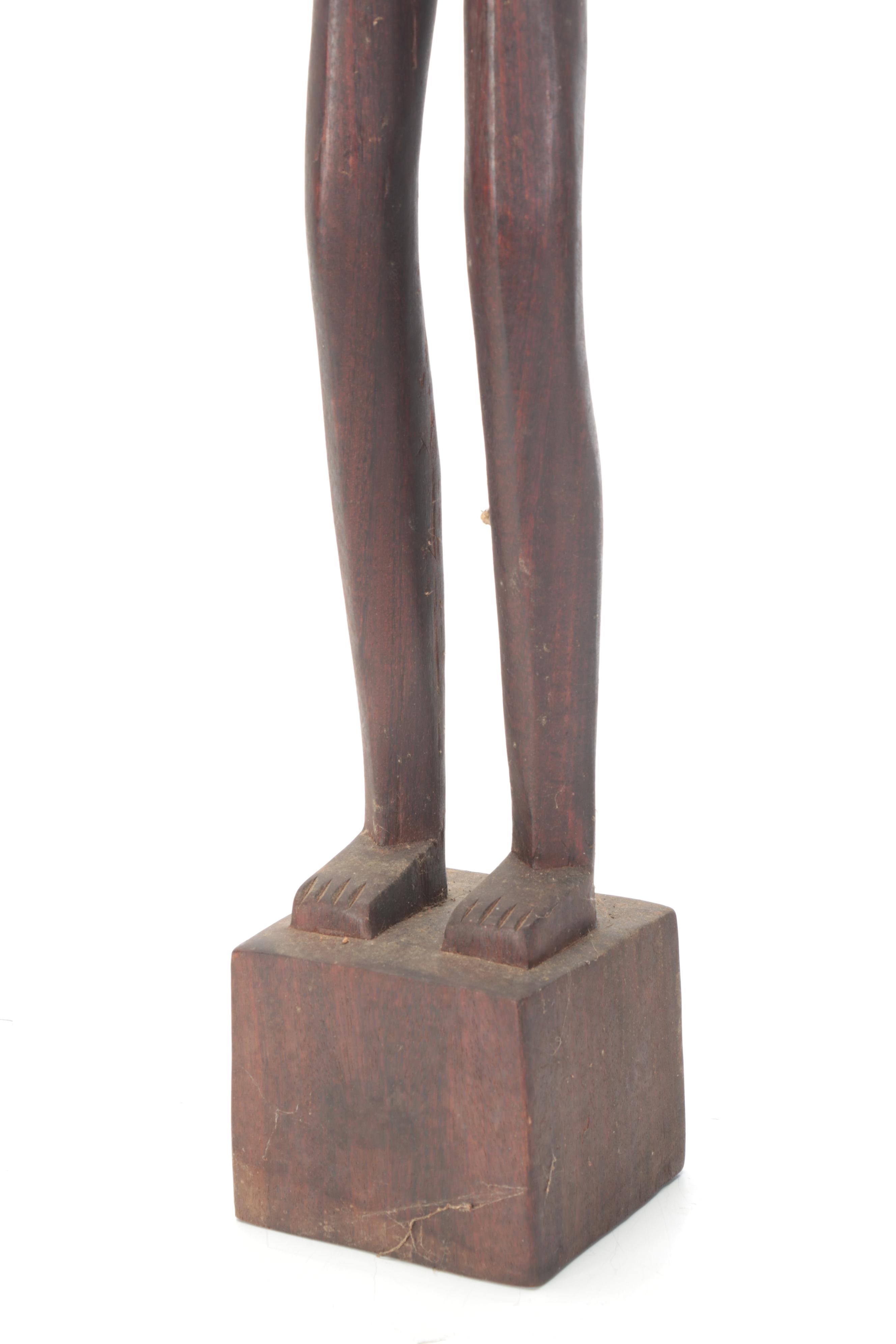 African Hand-Carved Wooden Fertility Sculptures