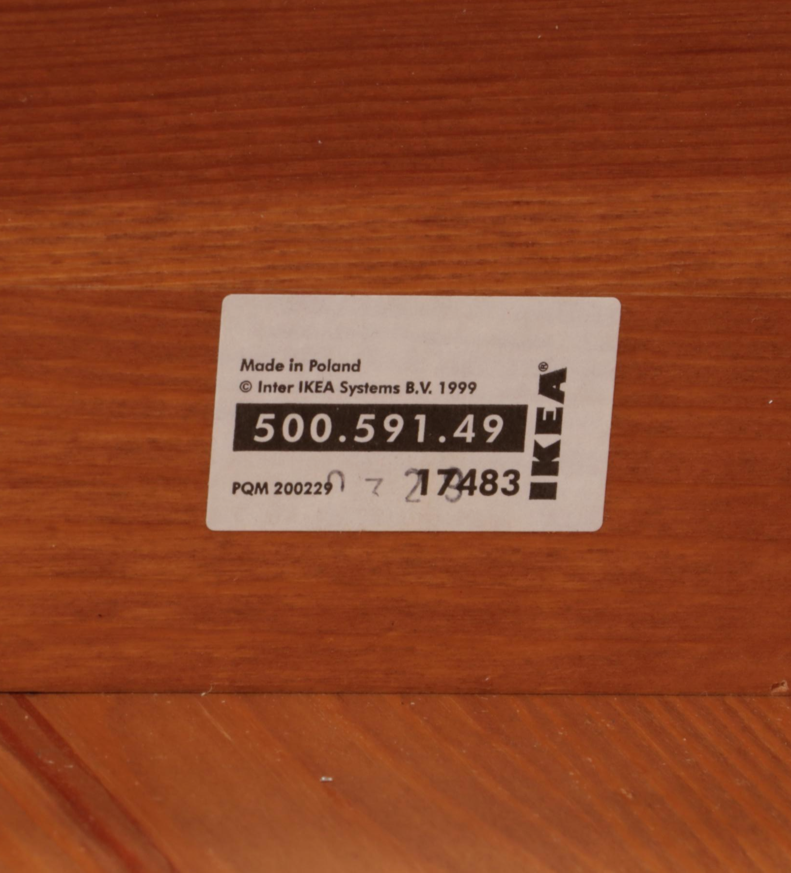 IKEA Pine Slant-Front Desk Plus Crate & Barrel Slip-Covered Side Chair