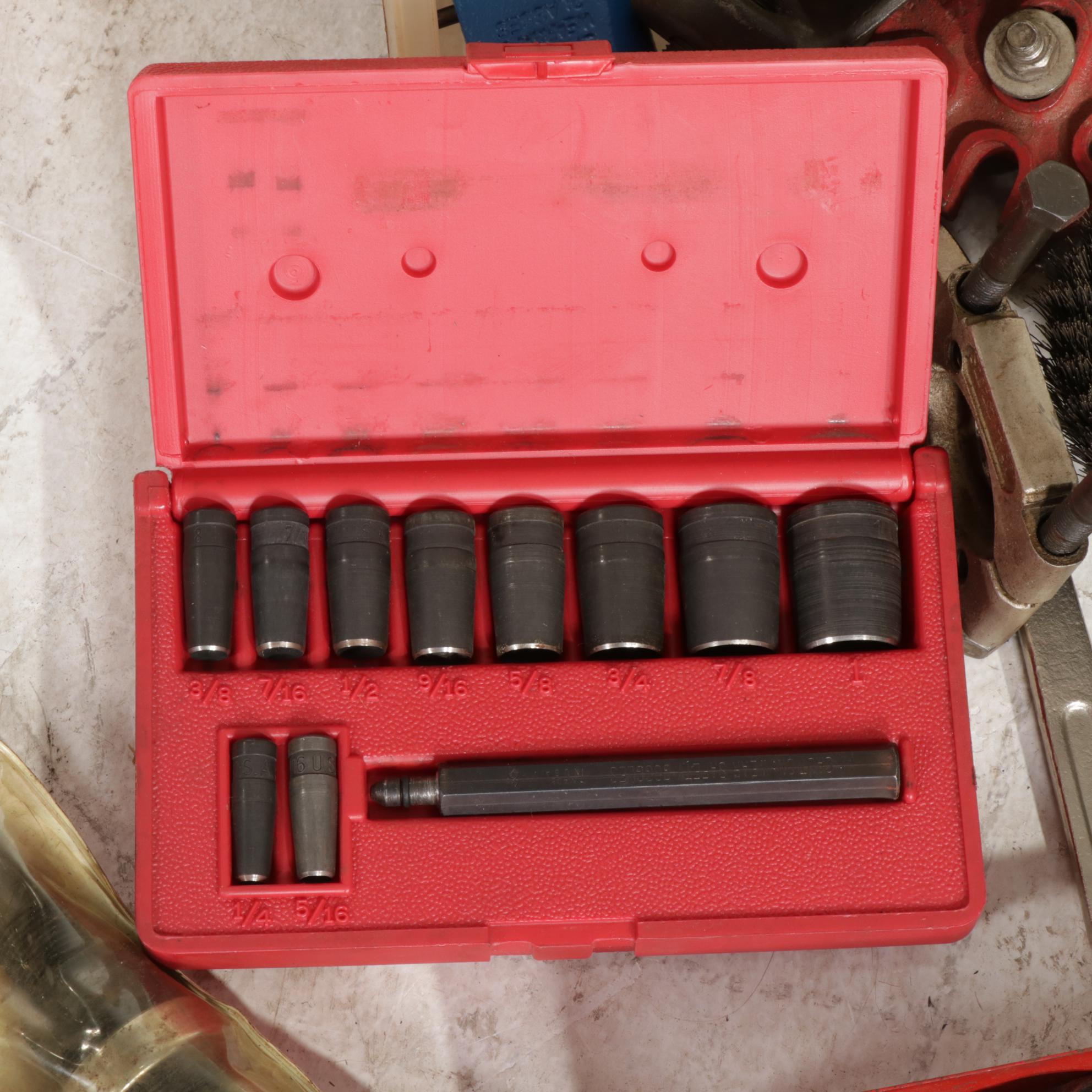 Snap-on Socket Set, Pittsburgh Hydraulic Press Pliers and More Hand Tools