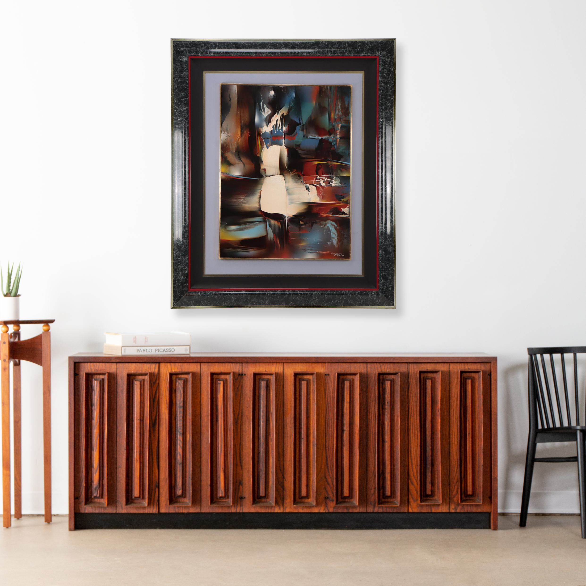 Leonardo Nierman Abstract Oil Painting