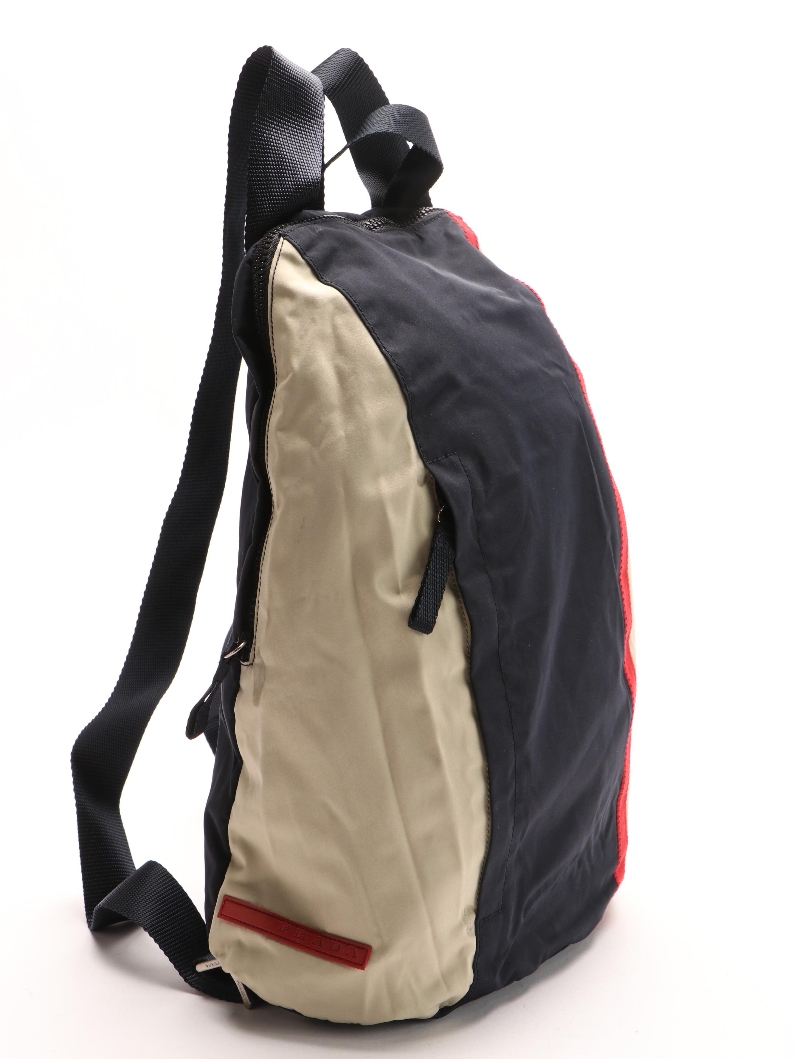 Prada Tri-Color Nylon Sports Backpack