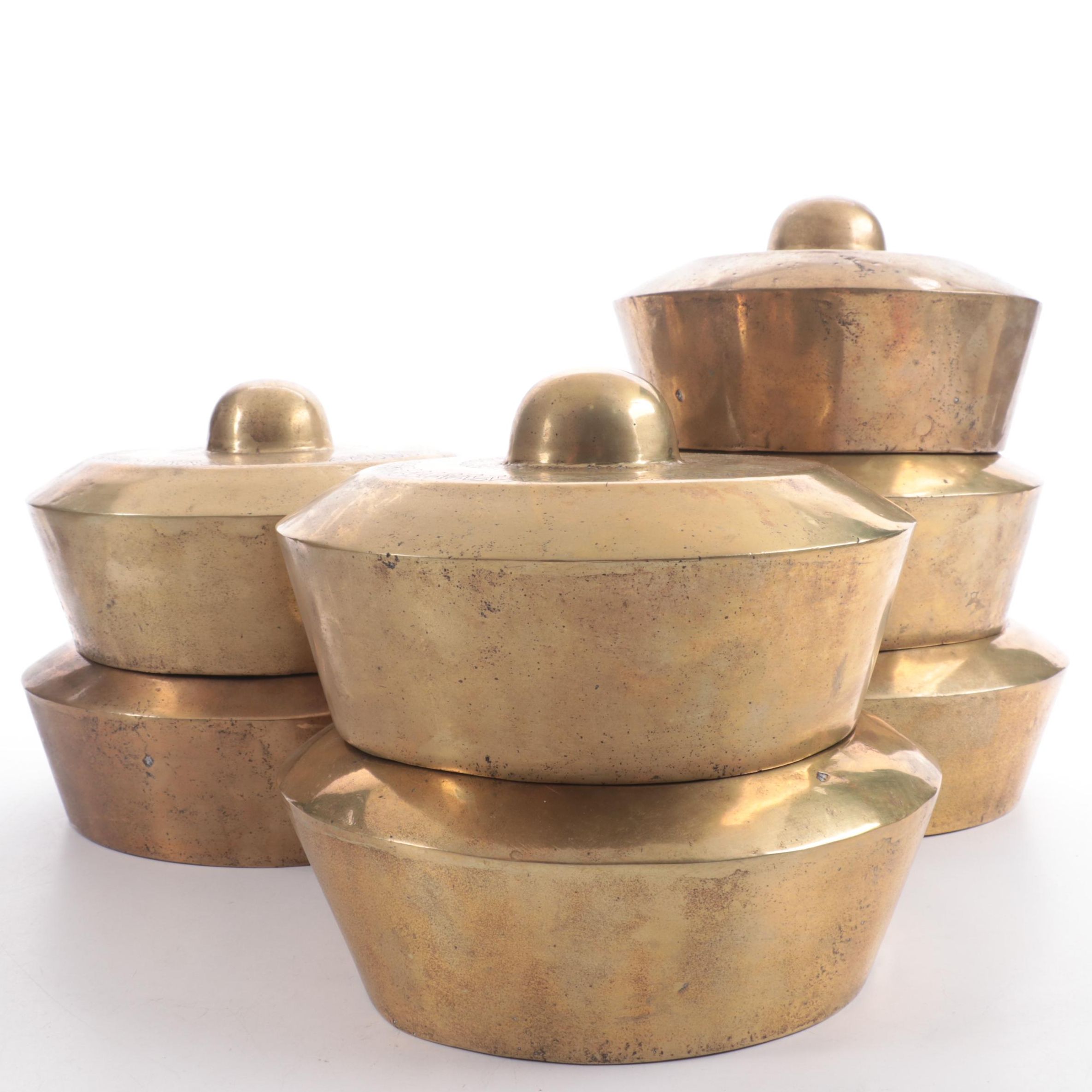 East Asian Style Brass Pot Gongs