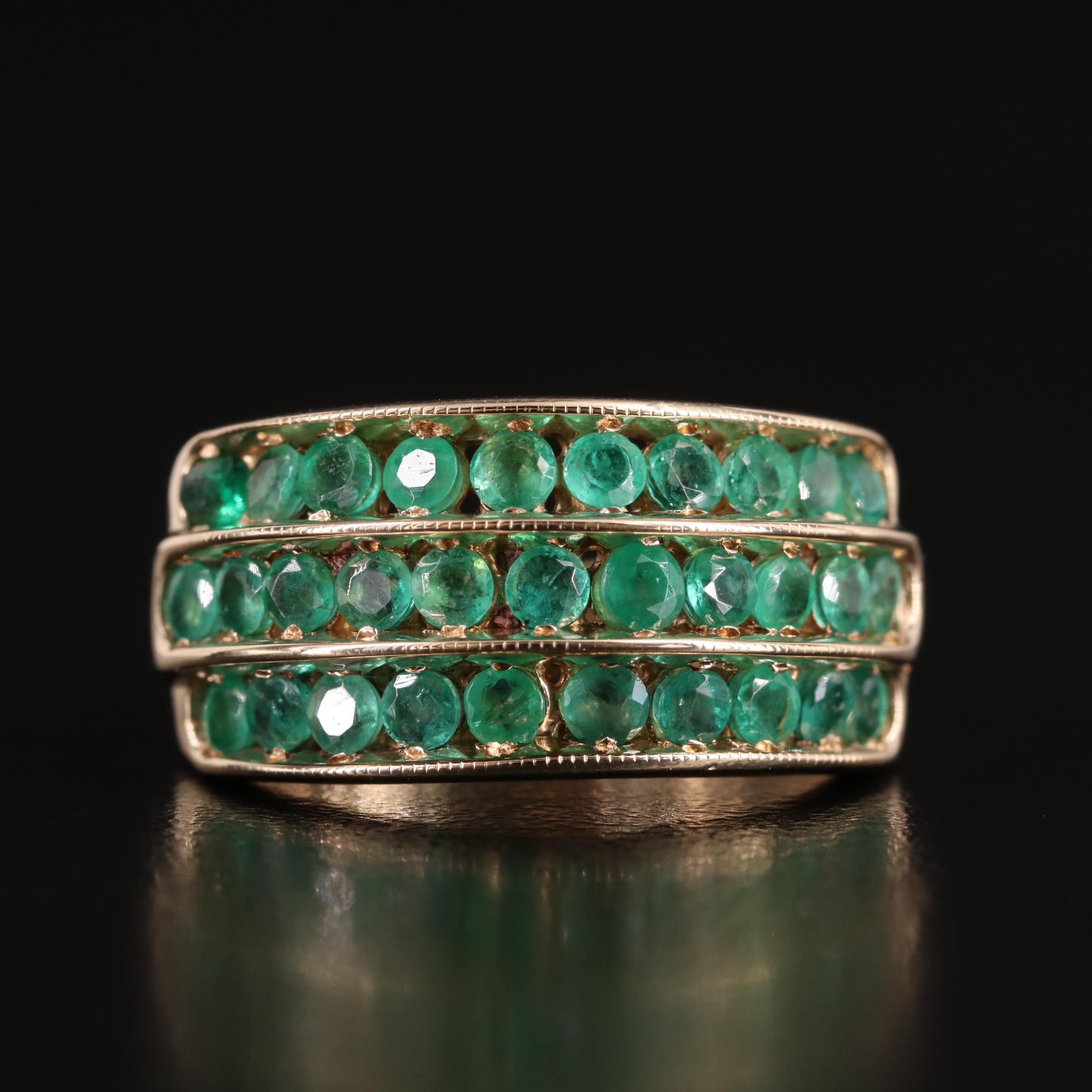 10K Emerald Ring