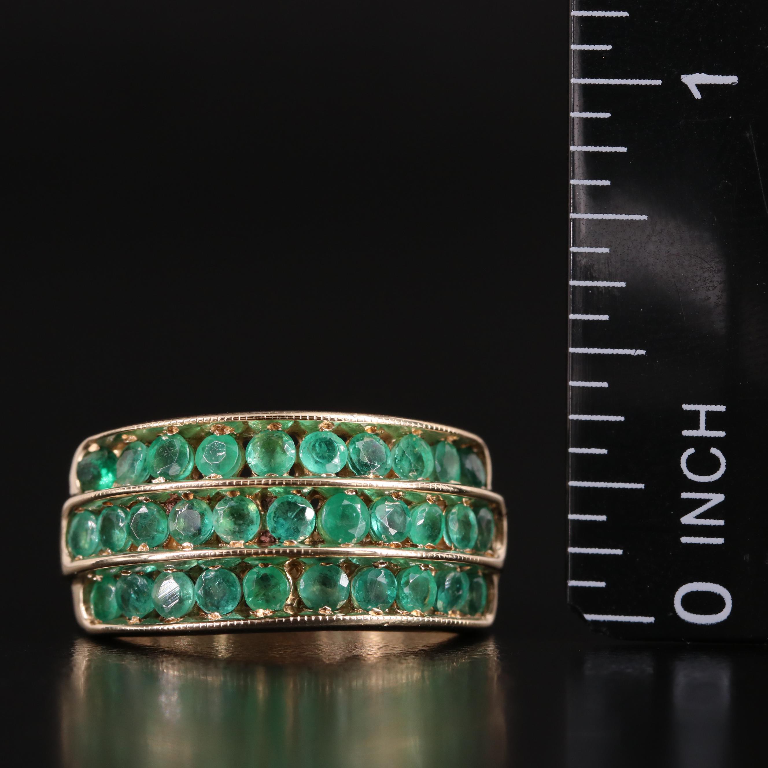 10K Emerald Ring