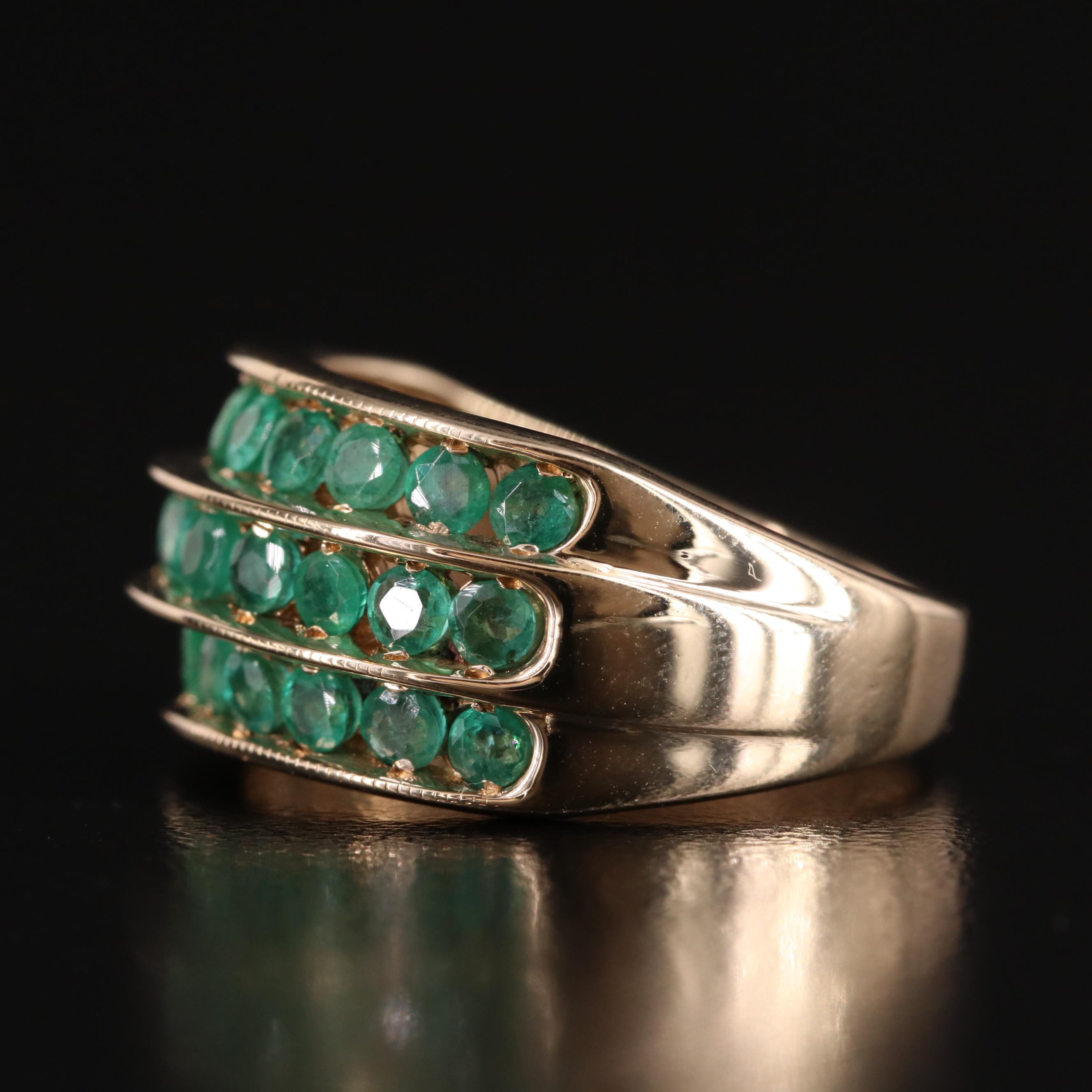10K Emerald Ring