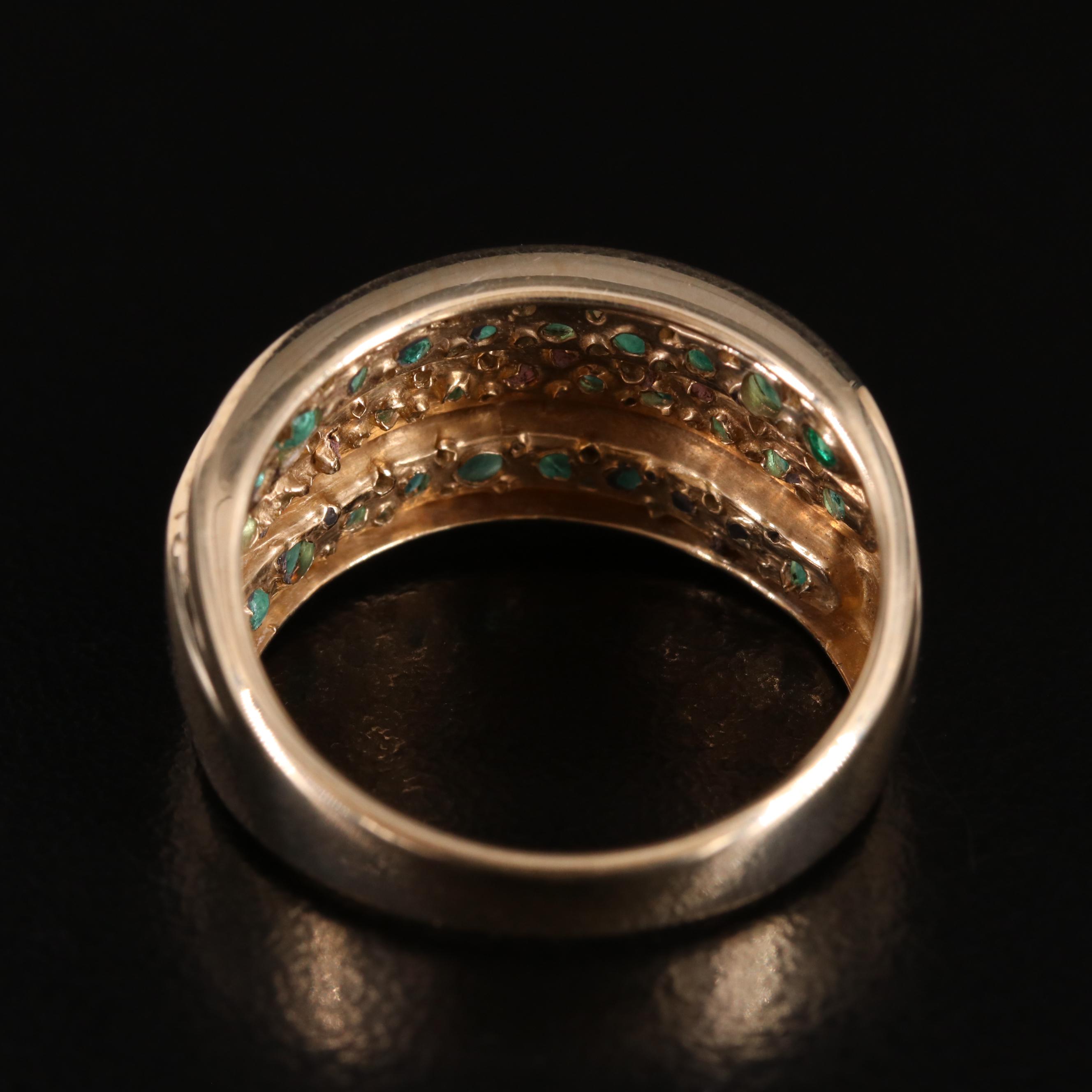 10K Emerald Ring