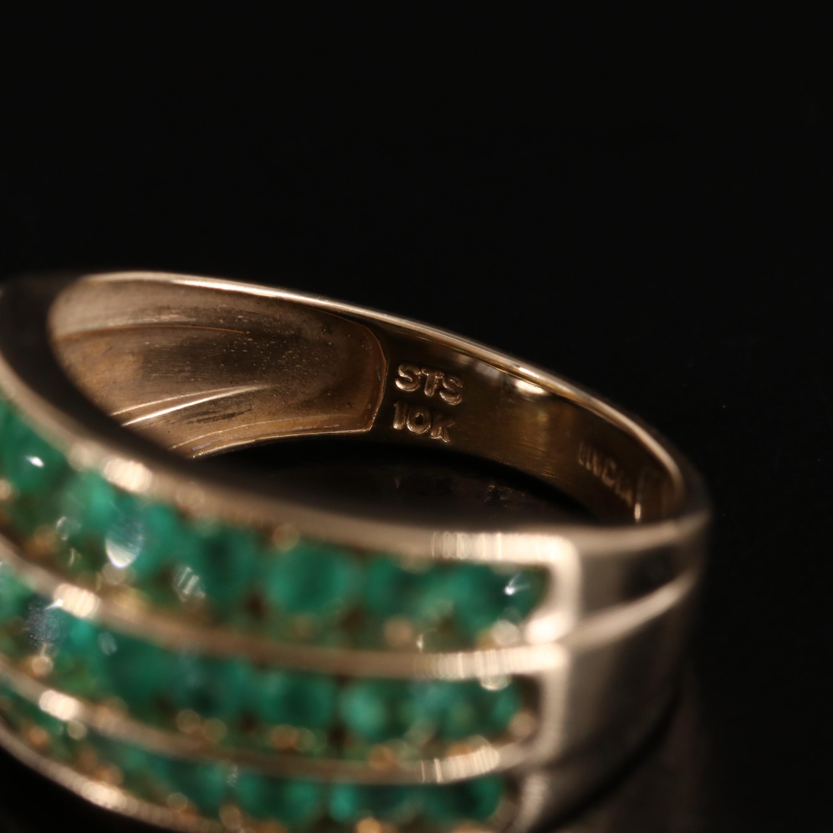 10K Emerald Ring