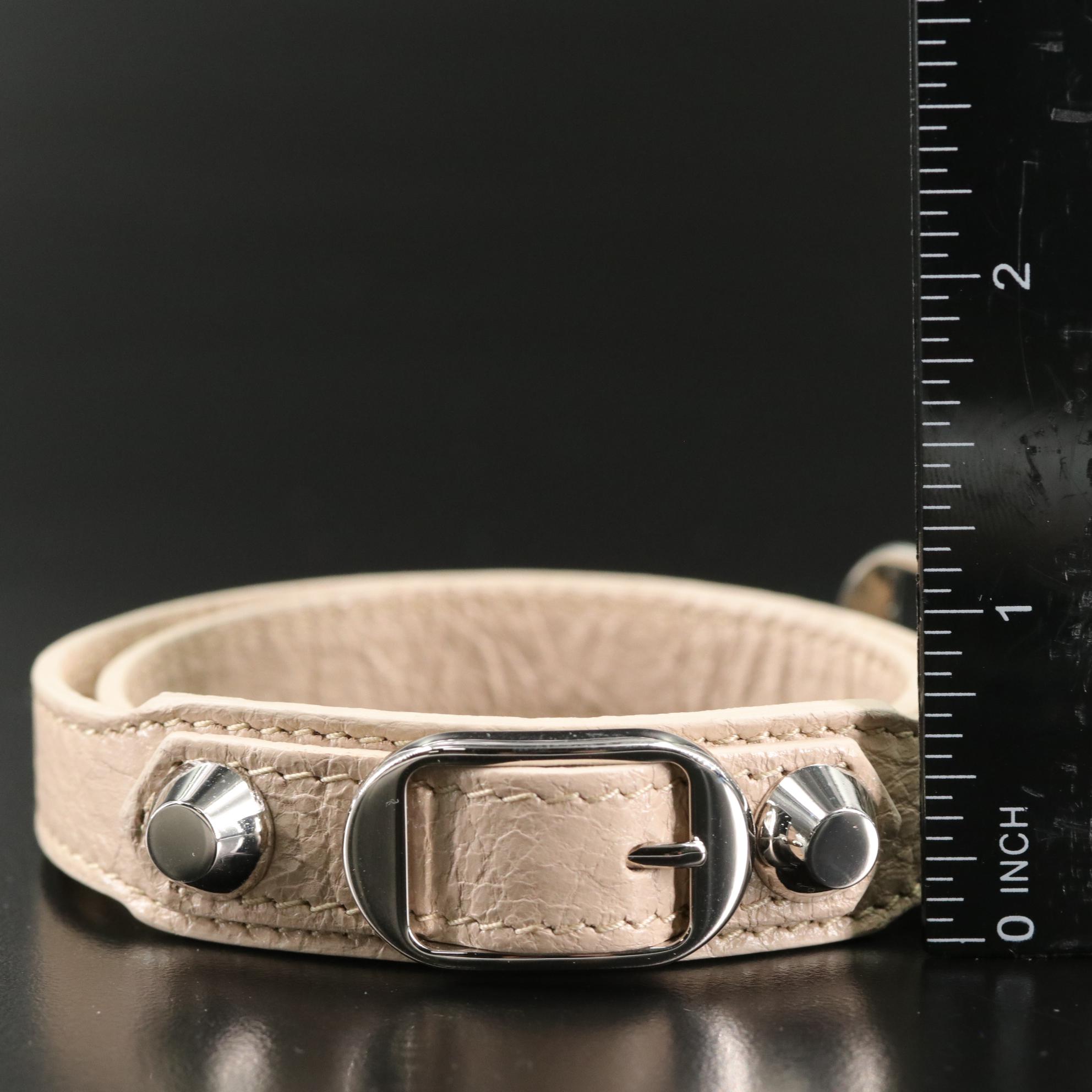 Balenciaga Triple Tour Studded Leather Bracelet