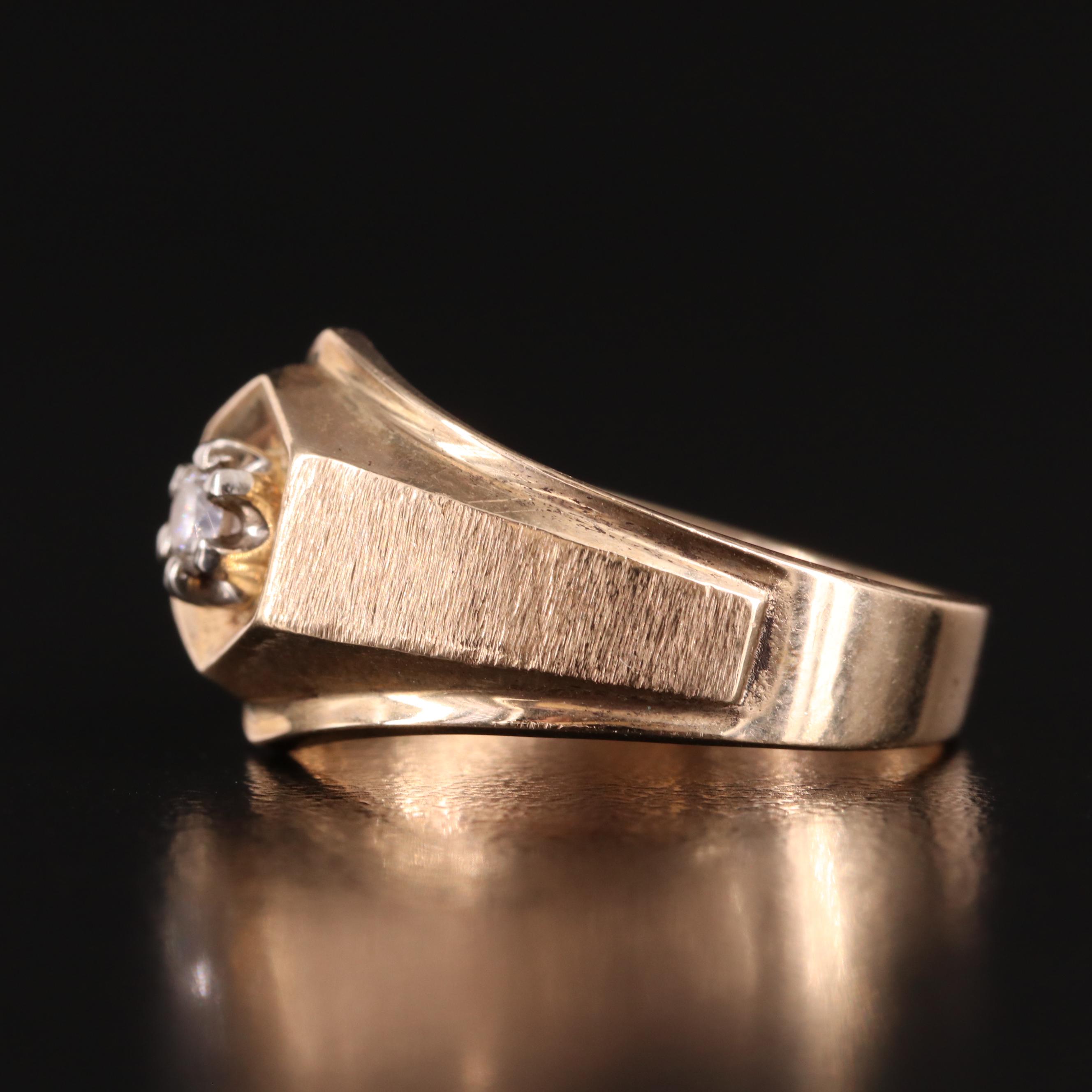 10K 0.14 CT Diamond Ring