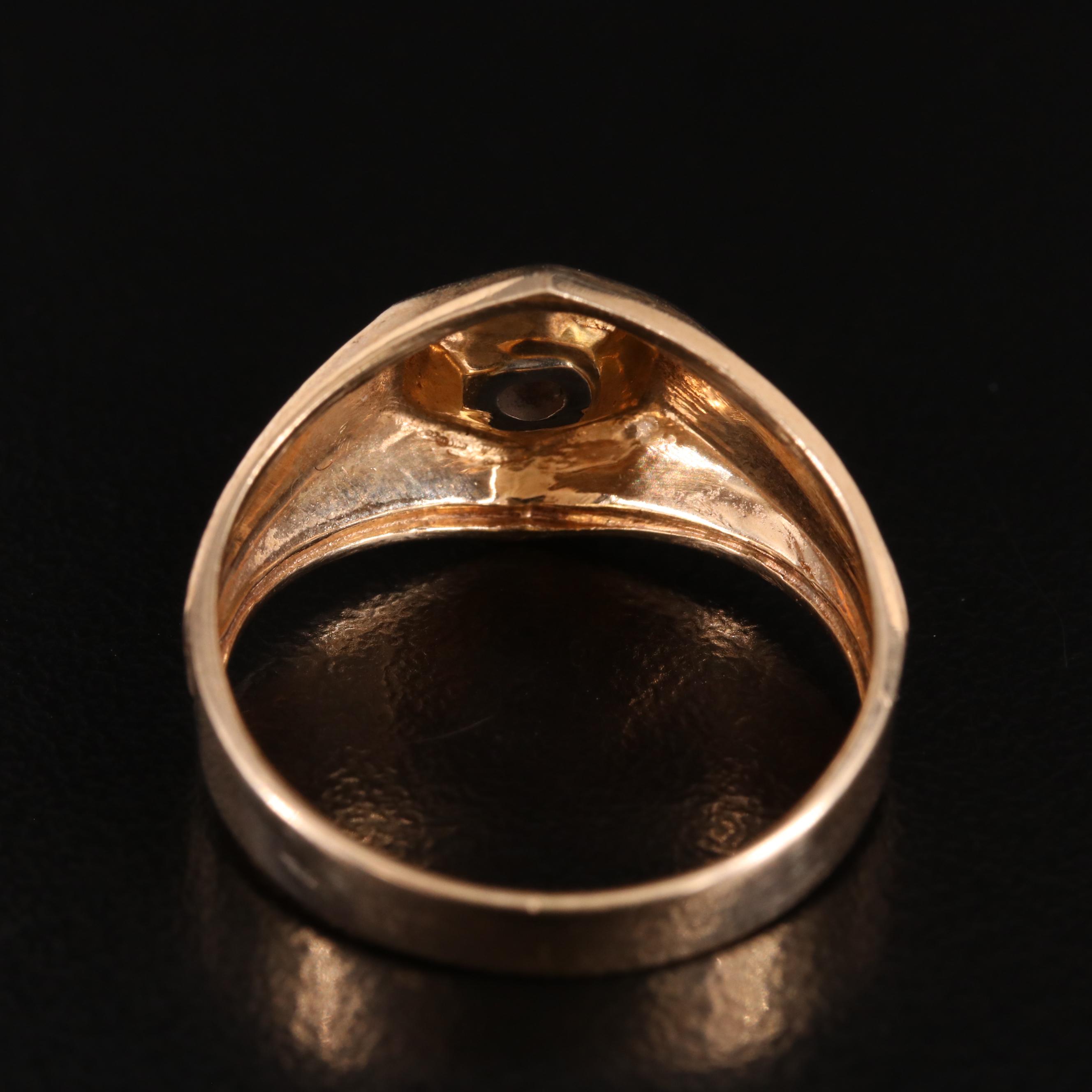 10K 0.14 CT Diamond Ring