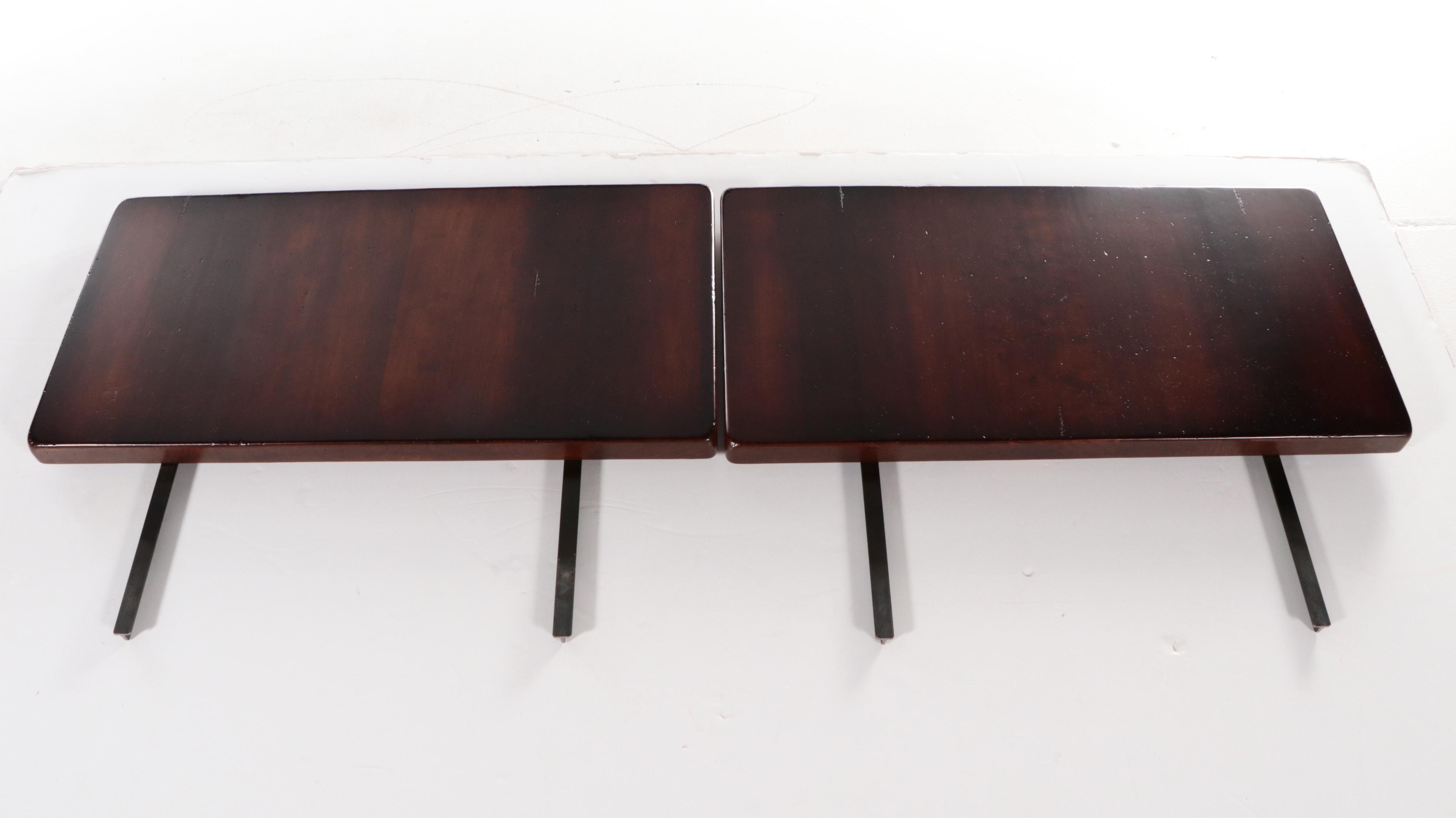Arhaus "Tuscany" Walnut Baroque Style Trestle-Base Table with Extension Leaves