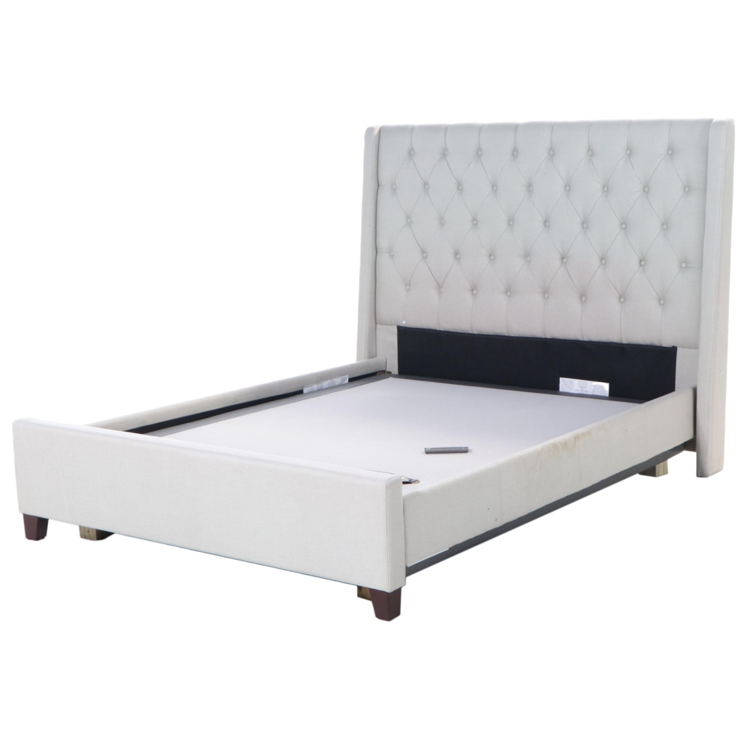 Hillsdale Furniture Upholstered Queen Bed Frame with Serta Adjustable Frame