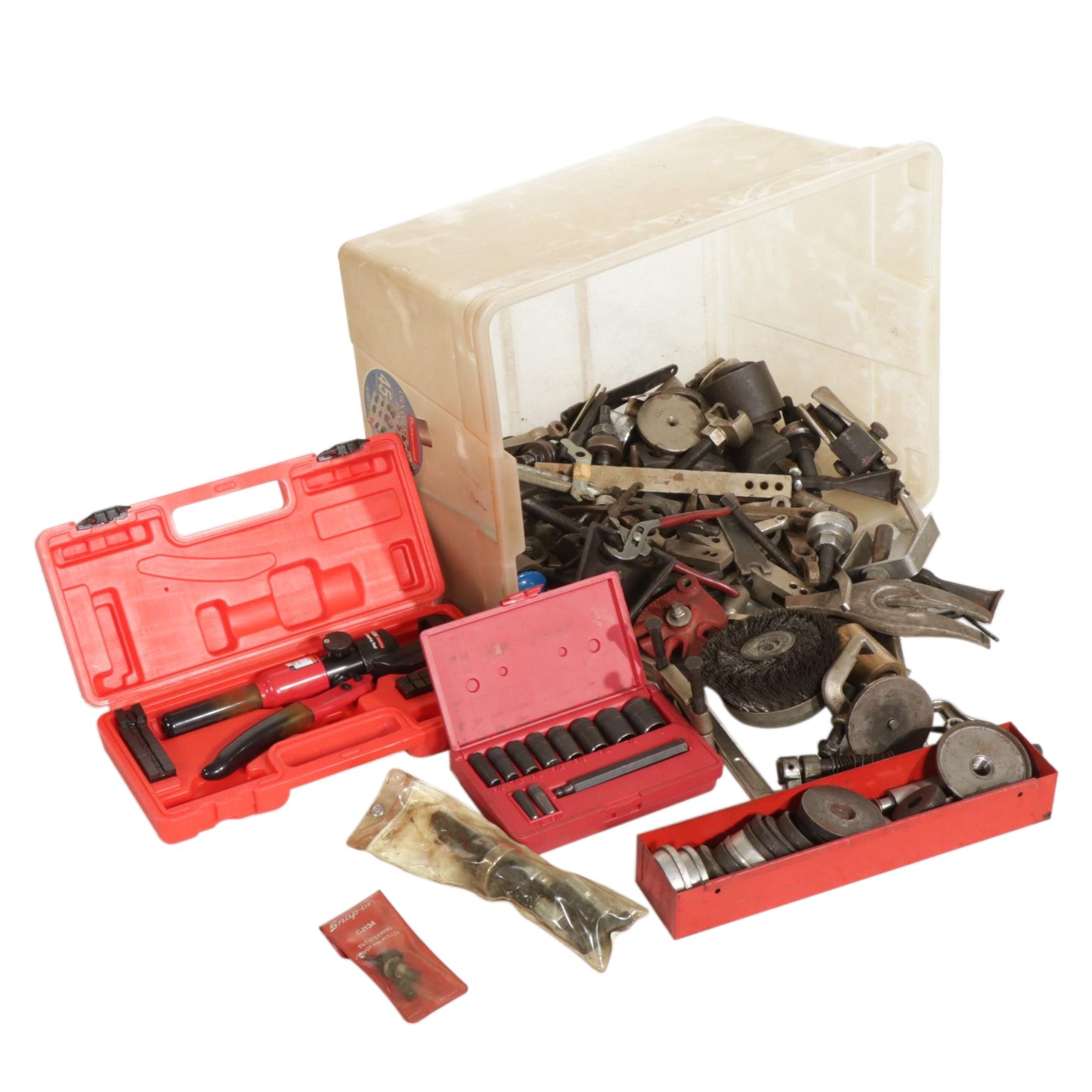 Snap-on Socket Set, Pittsburgh Hydraulic Press Pliers and More Hand Tools