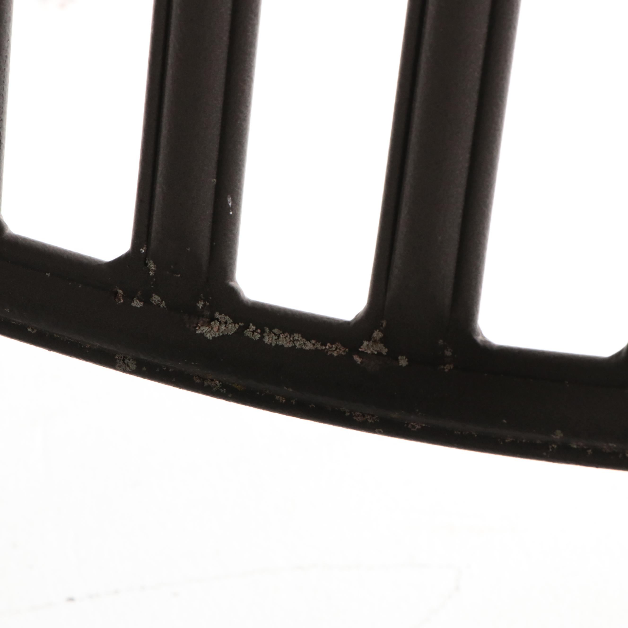 Tiled Metal Patio Dining Table With Swivel Captain's Chairs and Armchairs