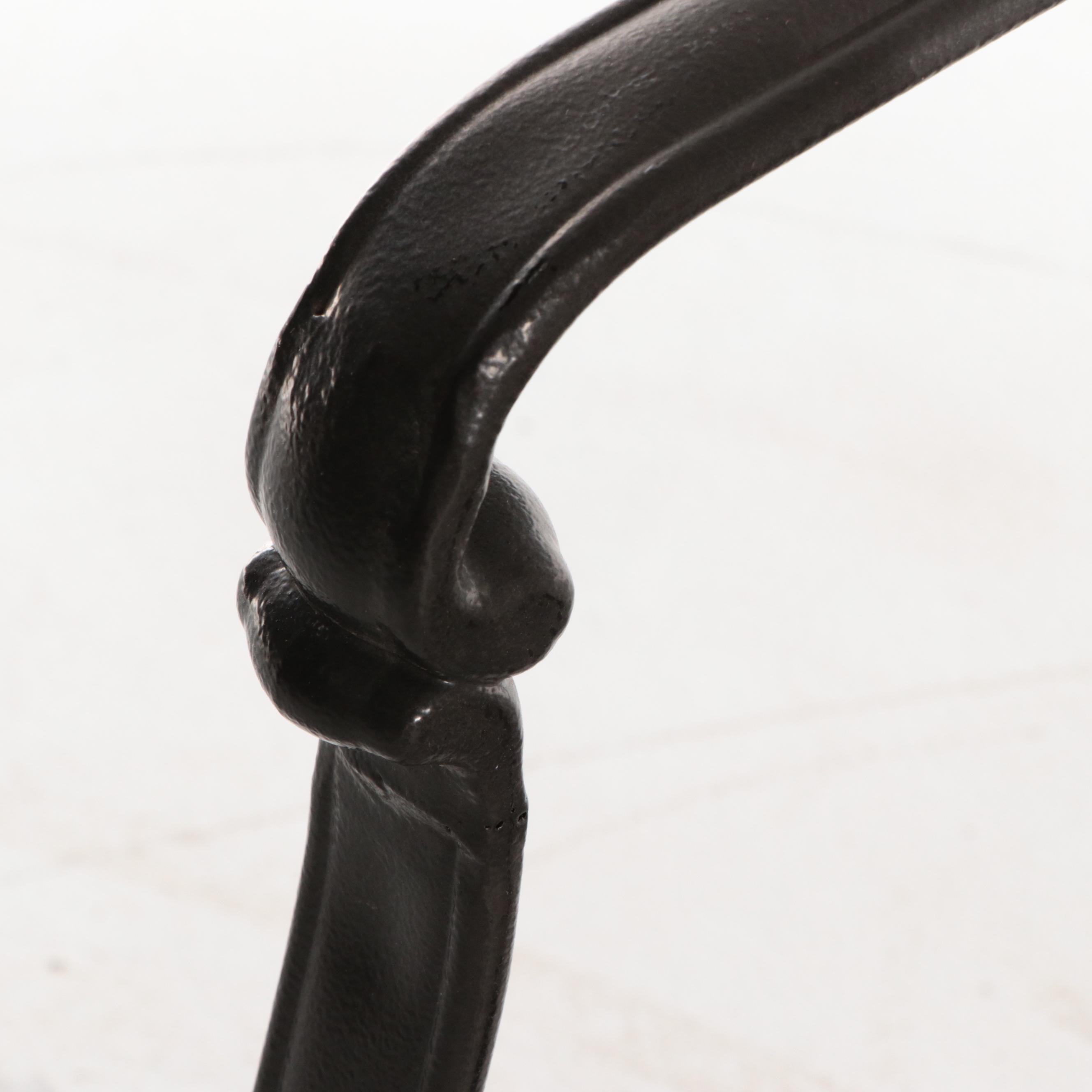 Tiled Metal Patio Dining Table With Swivel Captain's Chairs and Armchairs