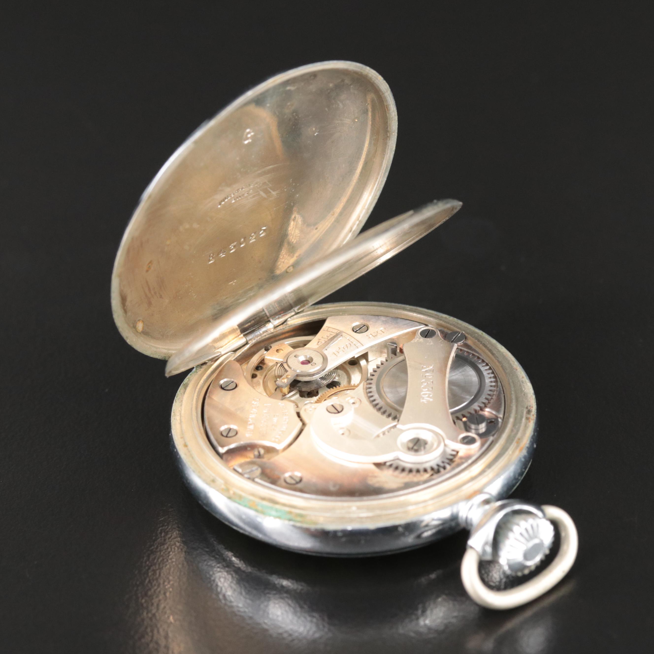 Molnija Russian-Made Pocket Watch and Swiss Gallet 30 Minute Stop Watch