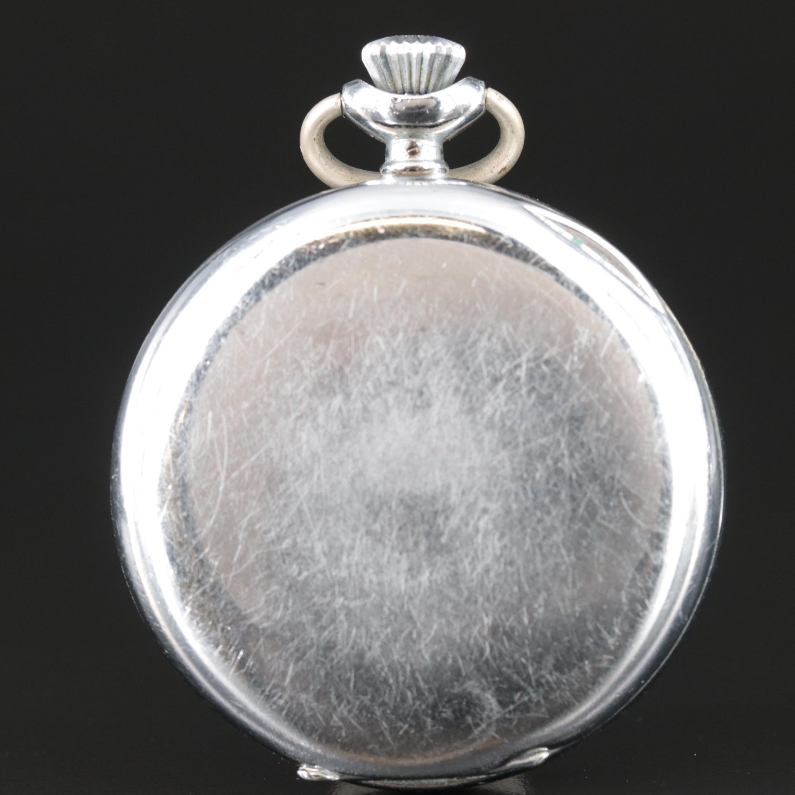 Molnija Russian-Made Pocket Watch and Swiss Gallet 30 Minute Stop Watch