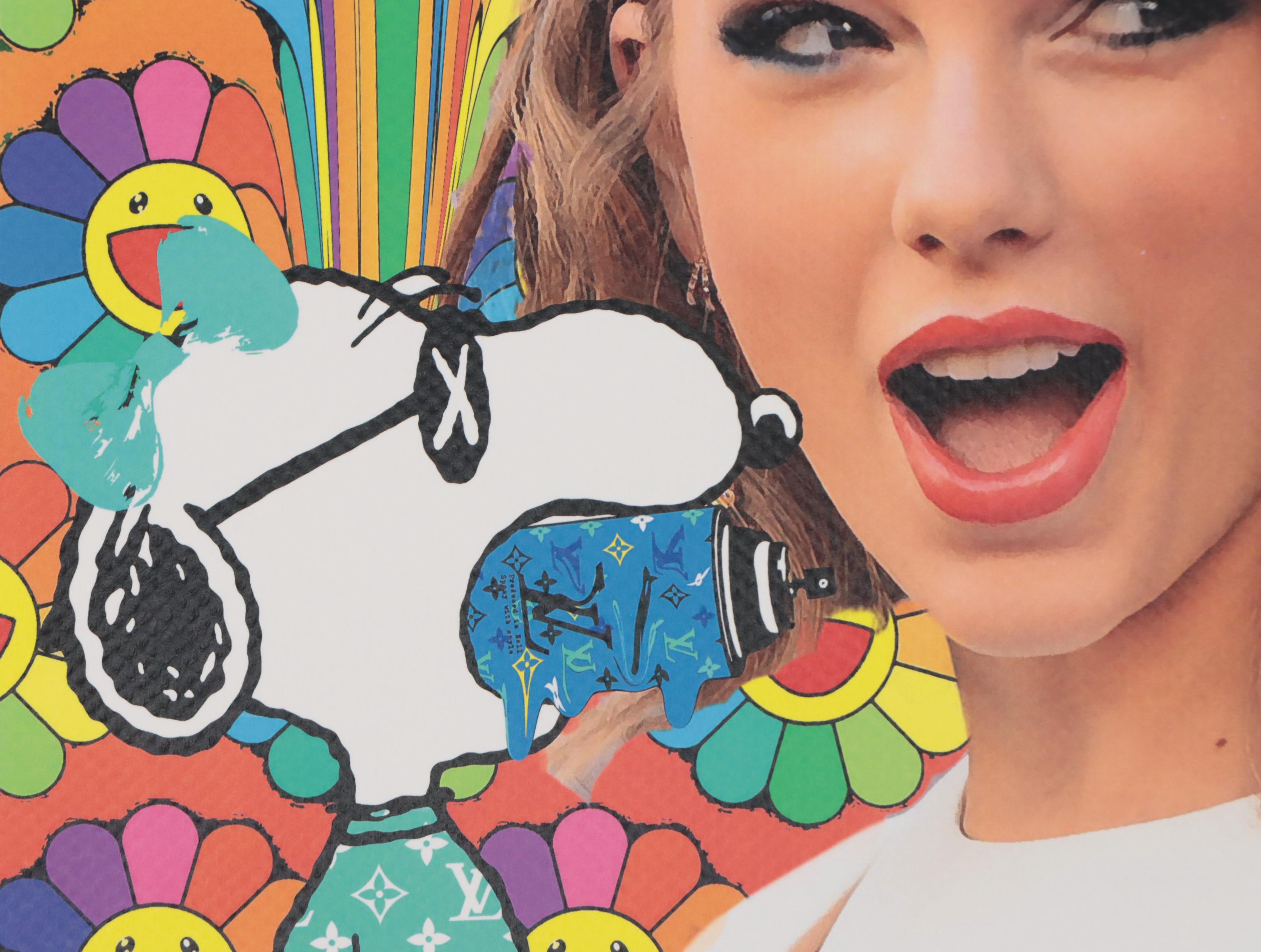 Death NYC Pop Art Graphic Print of Taylor Swift and Snoopy