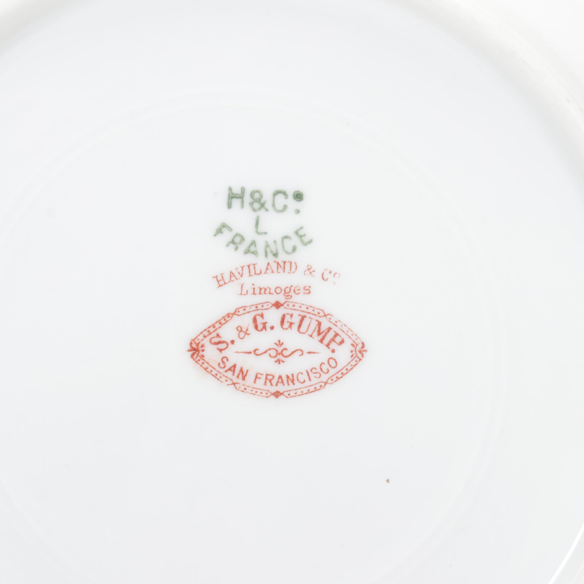 Royal Wettin Austria Coffee Set with Cauldon Gilded Plates and Other Tableware