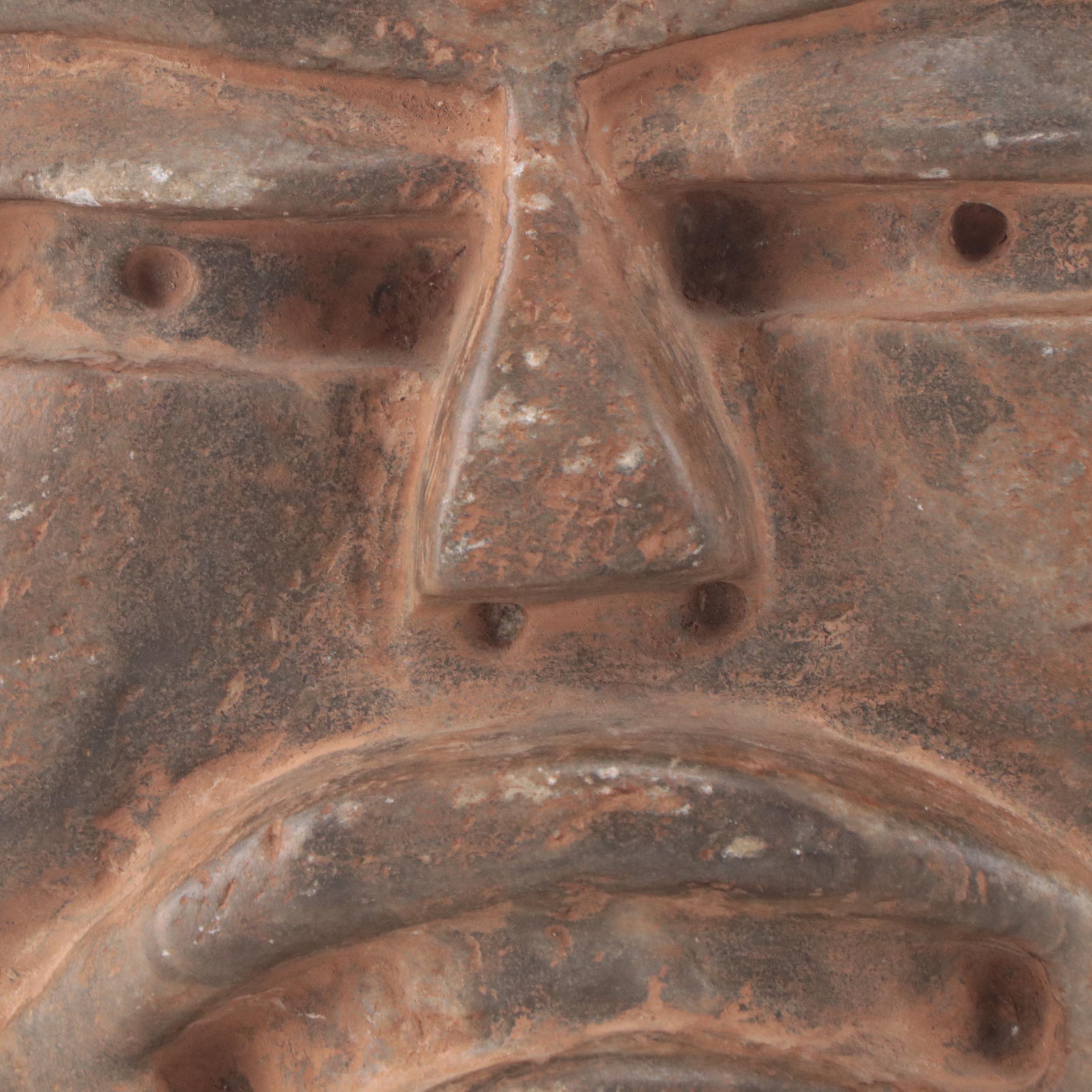 Mexican Pre-Columbian Style Carved Stone Masks, 20th Century