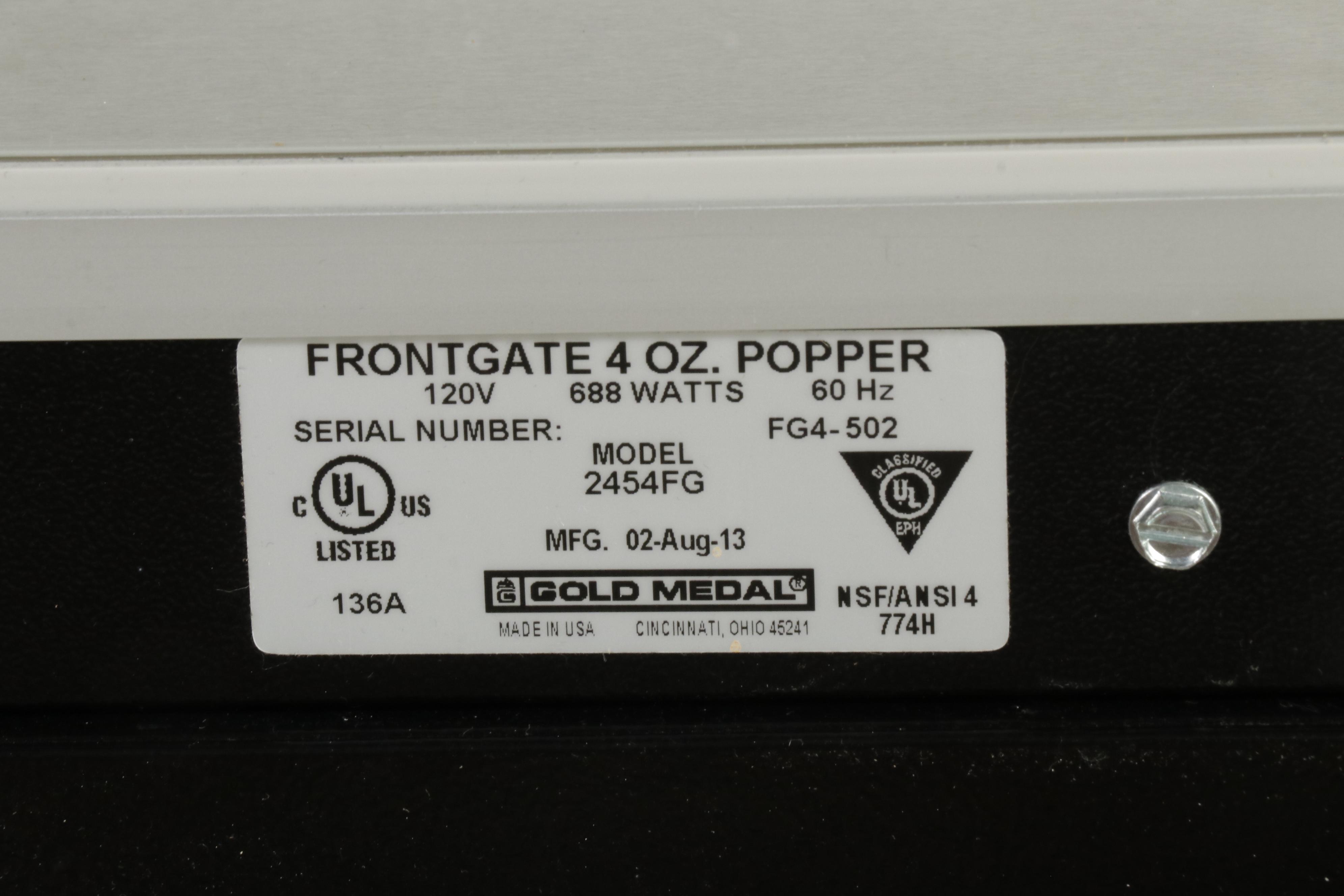 Movie Theater Style Popcorn Cart