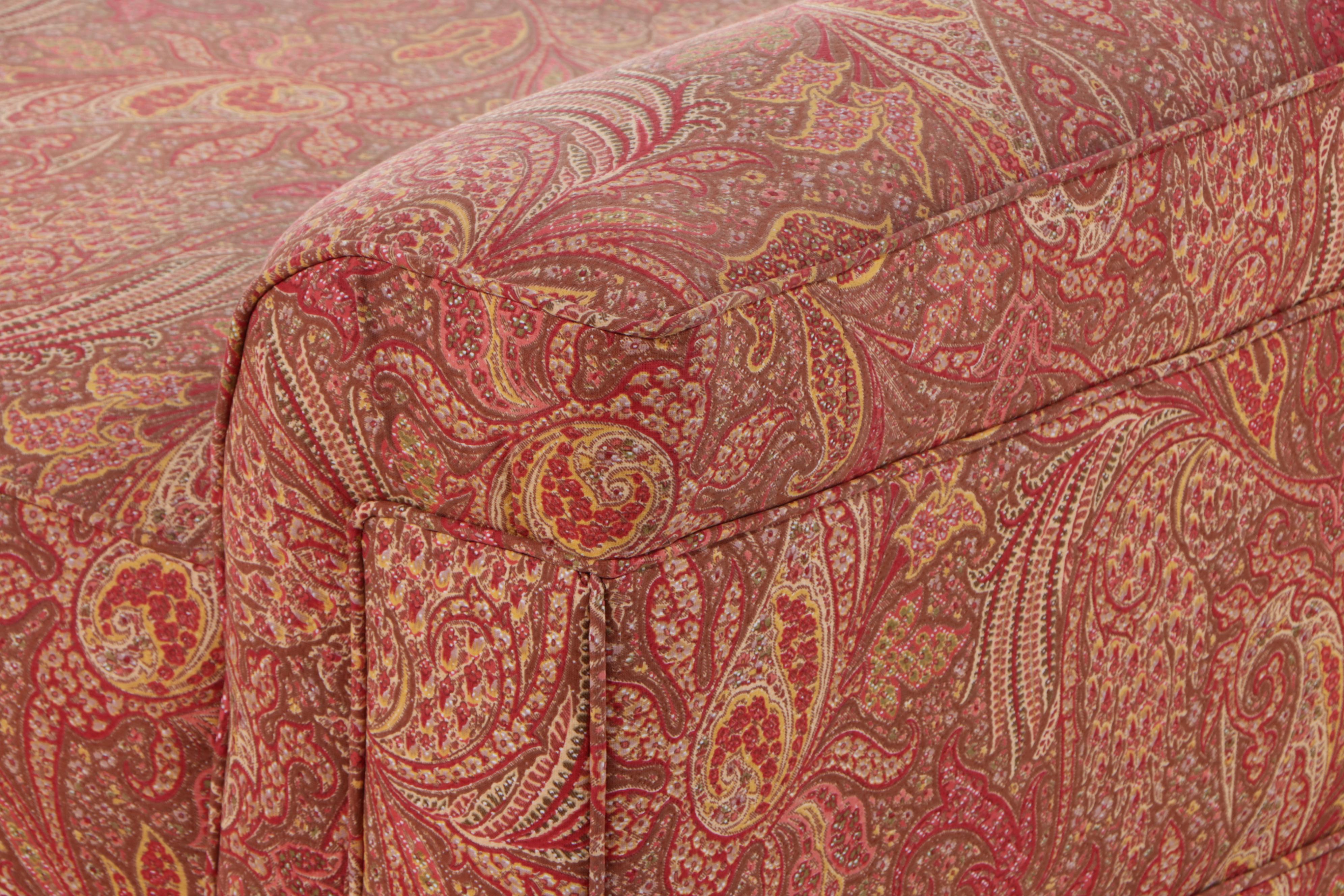 Large Victorian Custom-Upholstered Daybed, Late 19th Century