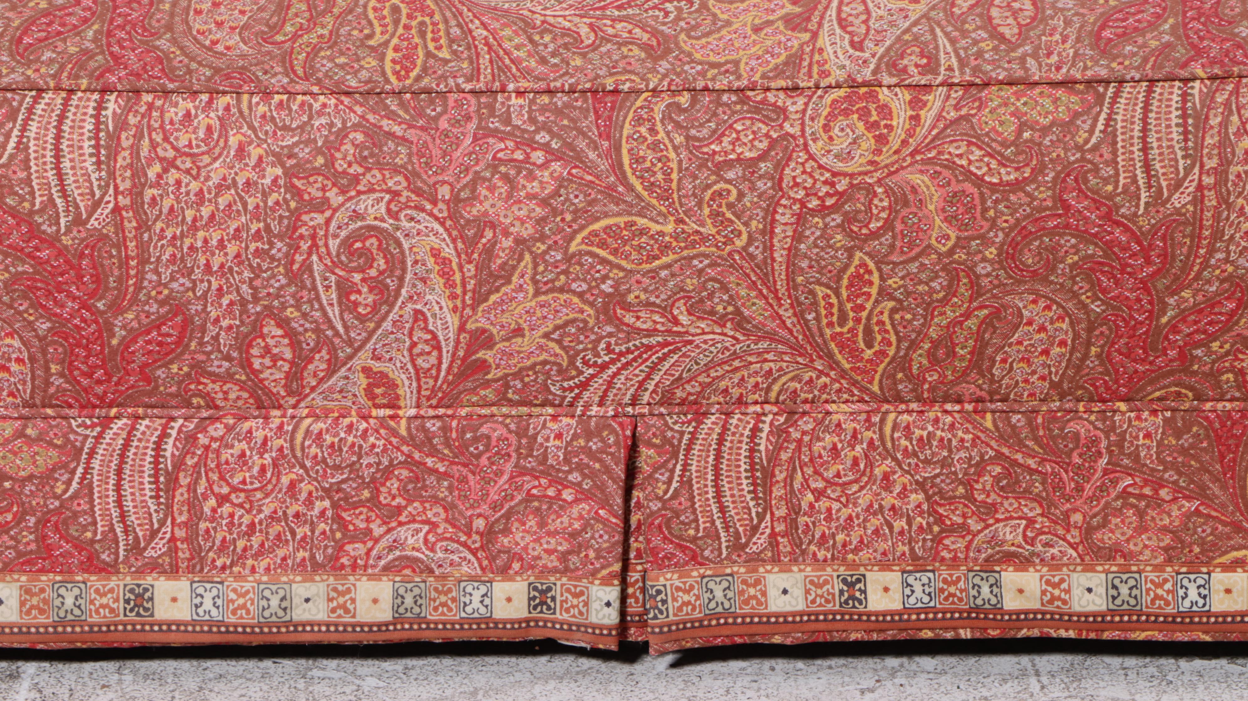 Large Victorian Custom-Upholstered Daybed, Late 19th Century