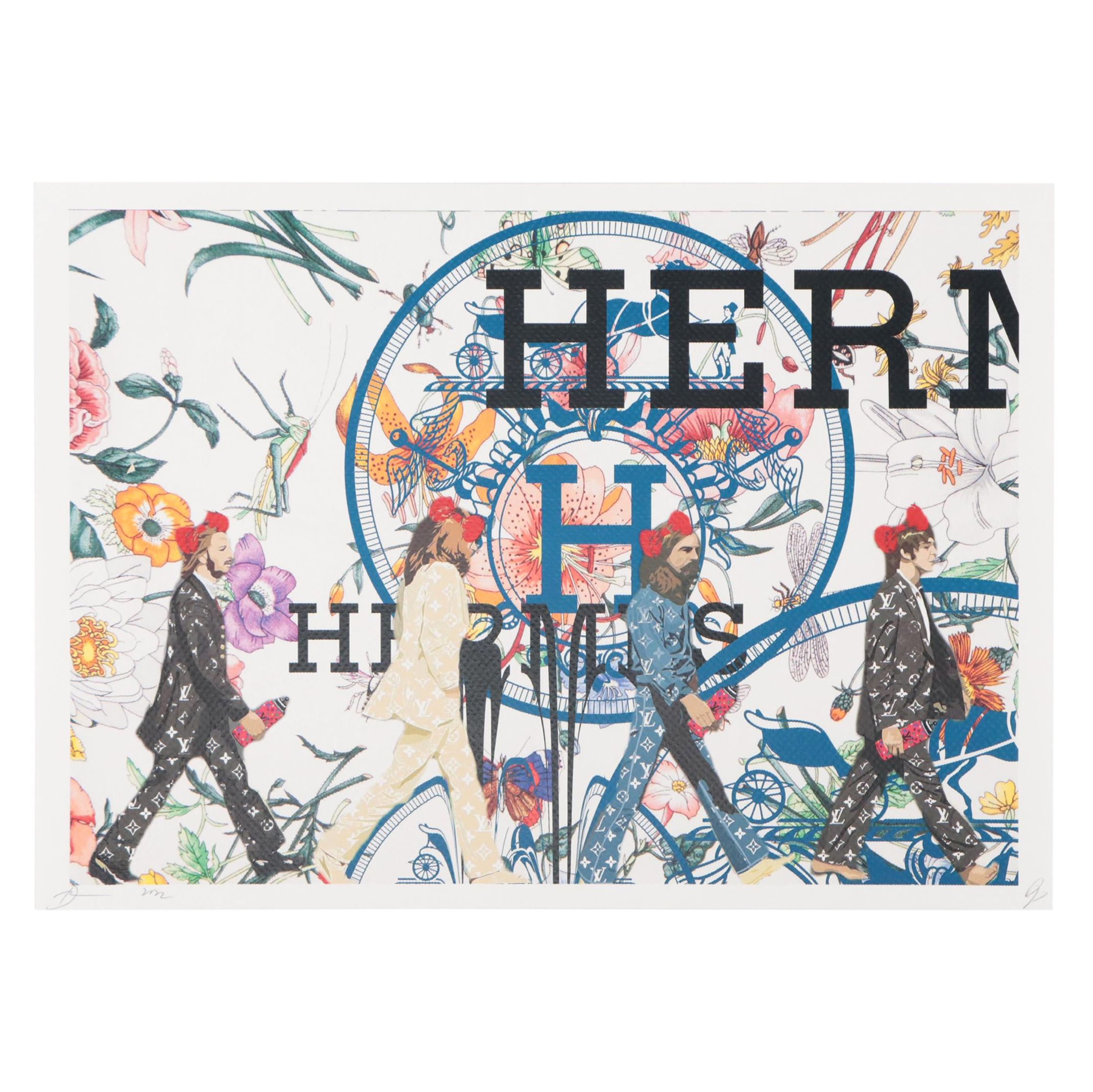 Death NYC Pop Art Graphic Print of Hermès Beatles
