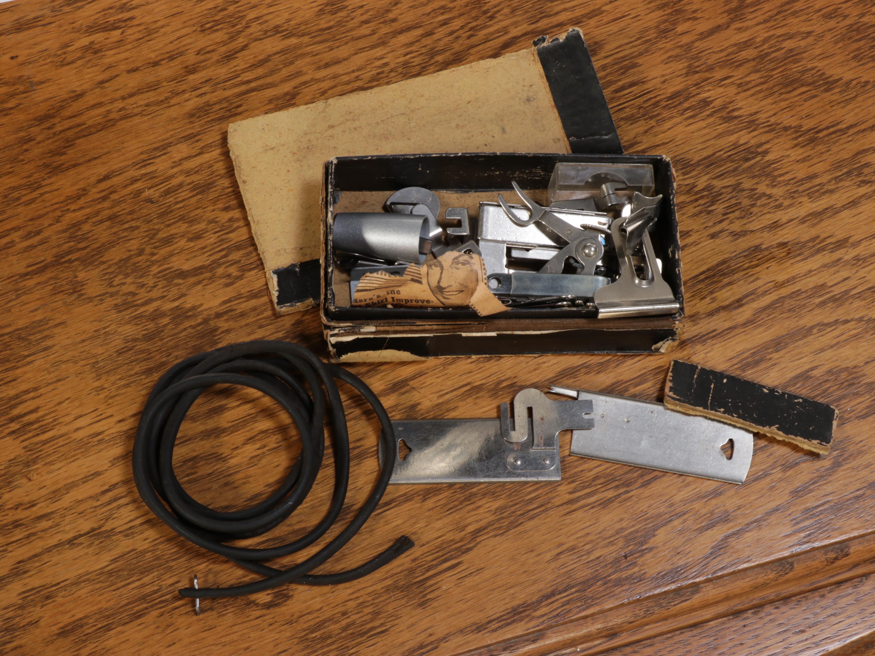 Davis Oak and Cast Iron Treadle Base Sewing Machine, Early 20th Century