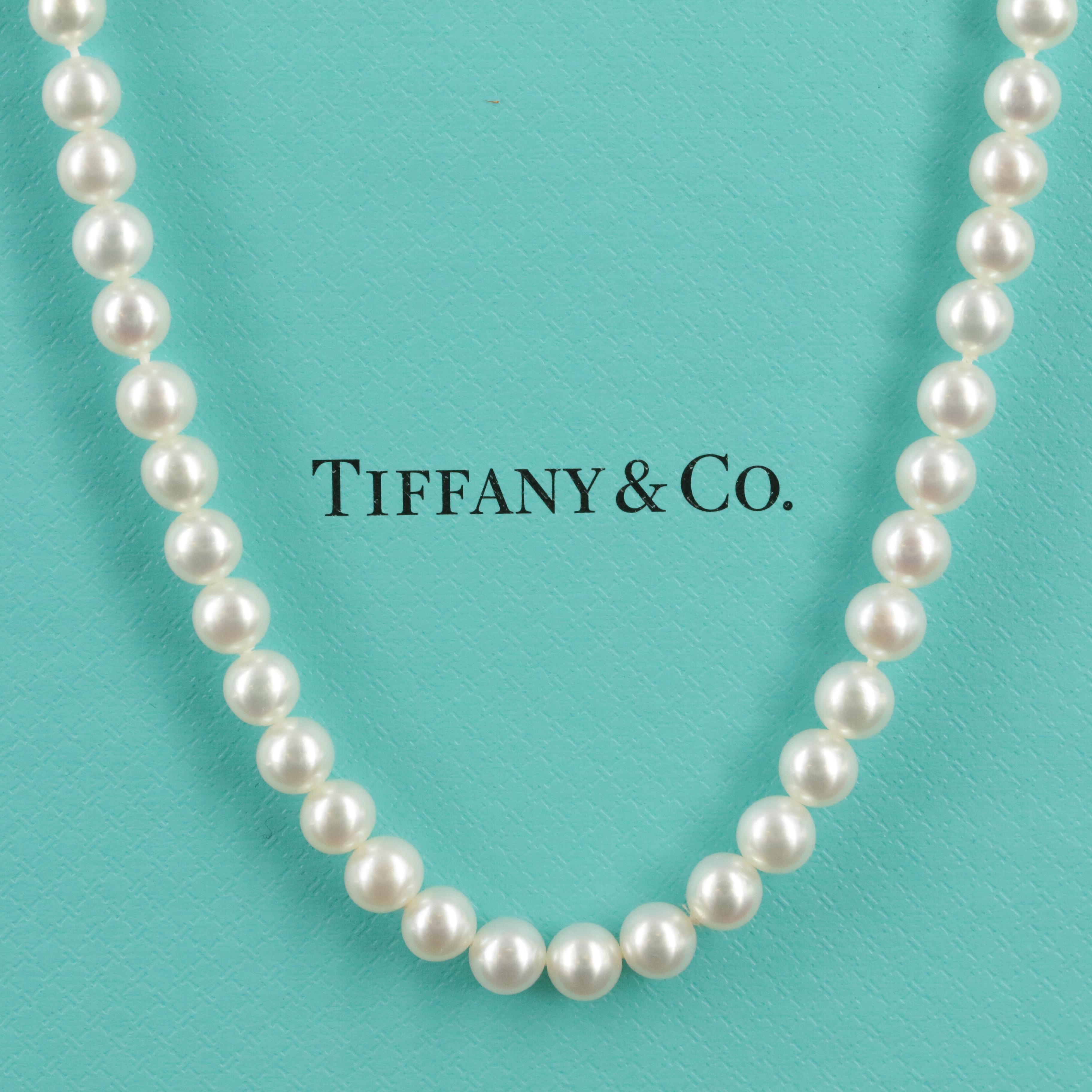 Tiffany & Co. "Ziegfeld" Pearl Necklace with Sterling Clasp