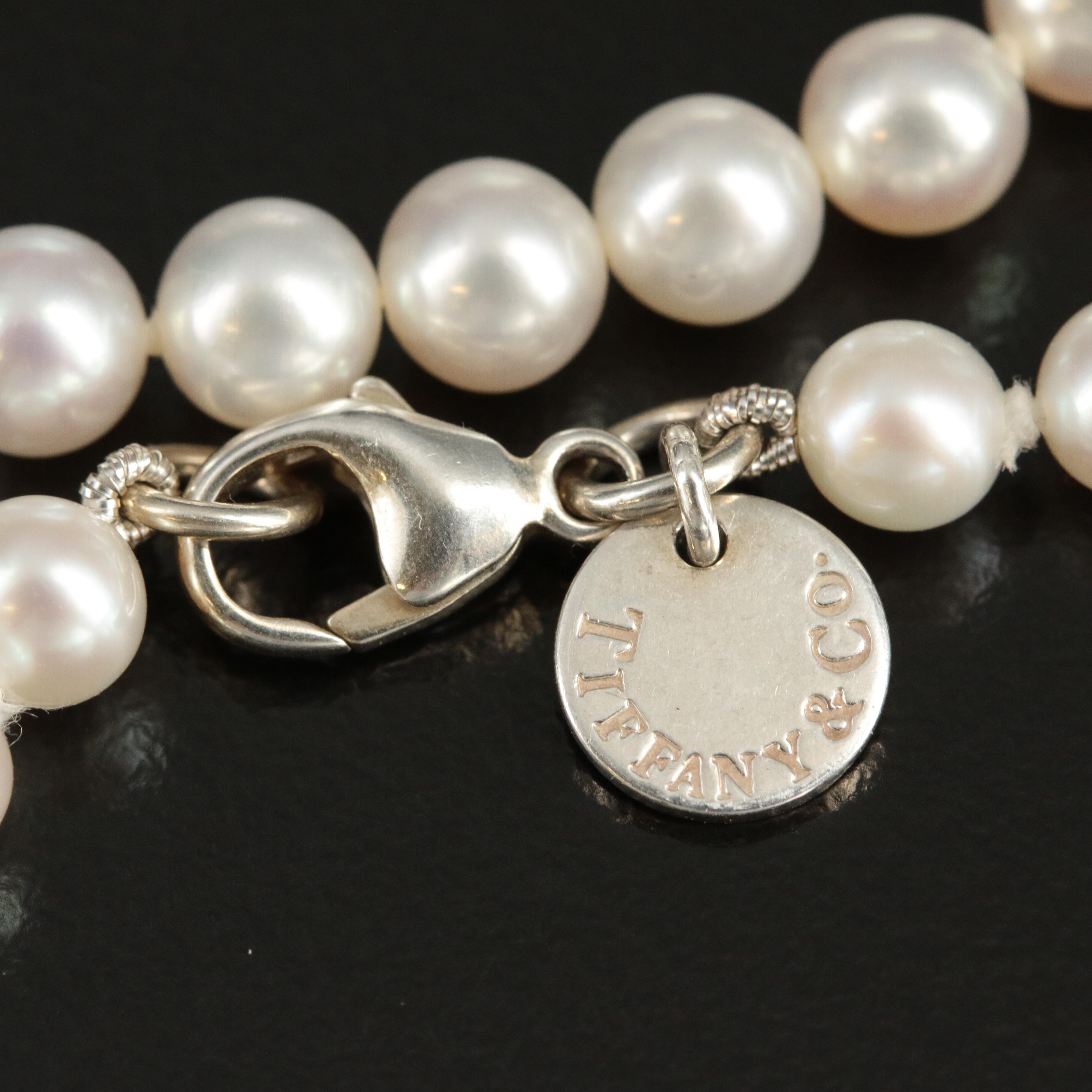 Tiffany & Co. "Ziegfeld" Pearl Necklace with Sterling Clasp