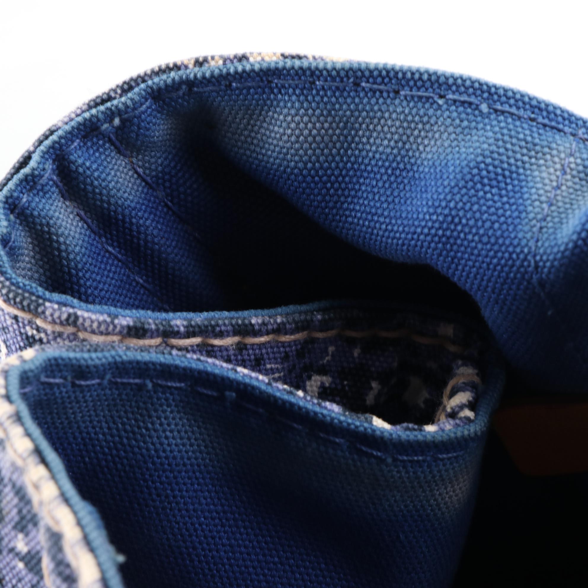 Prada Tote Bag B1872B in Distressed Tweed Print Canapa Canvas