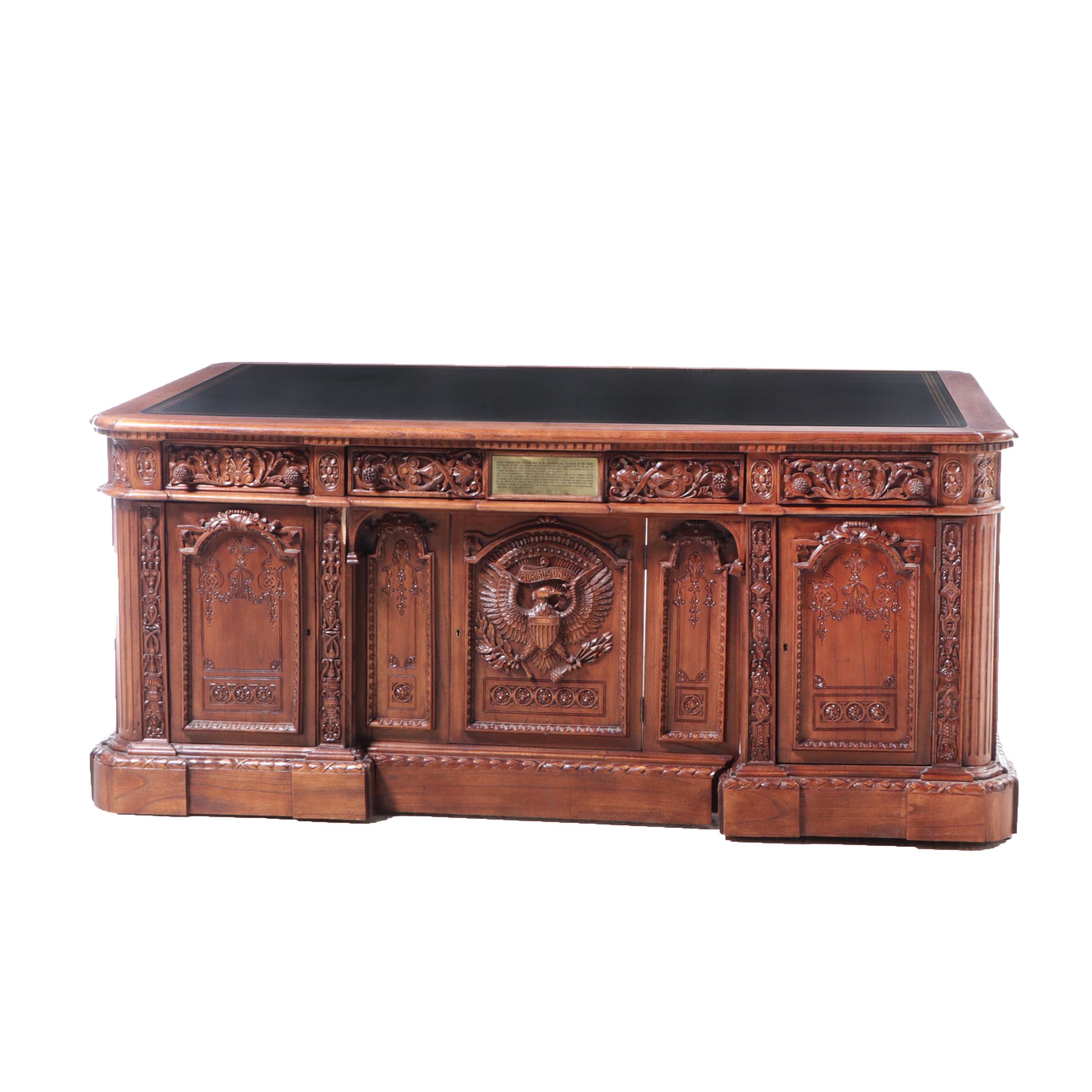Replica HMS Resolute Carved Hardwood Desk