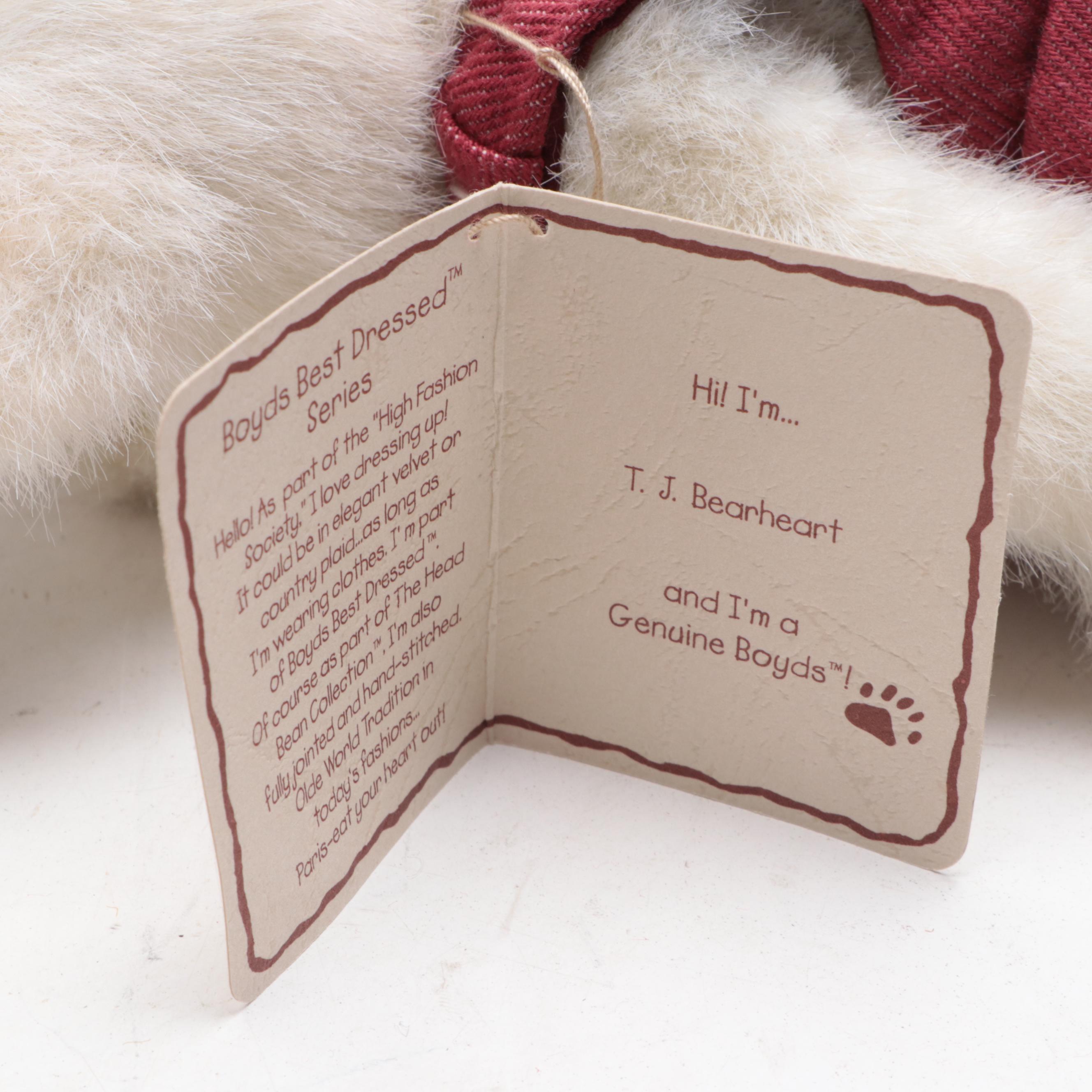 Boyds Bears The Head Bean Collection "T.J. Bearheart", "Dahlia", and More Bears