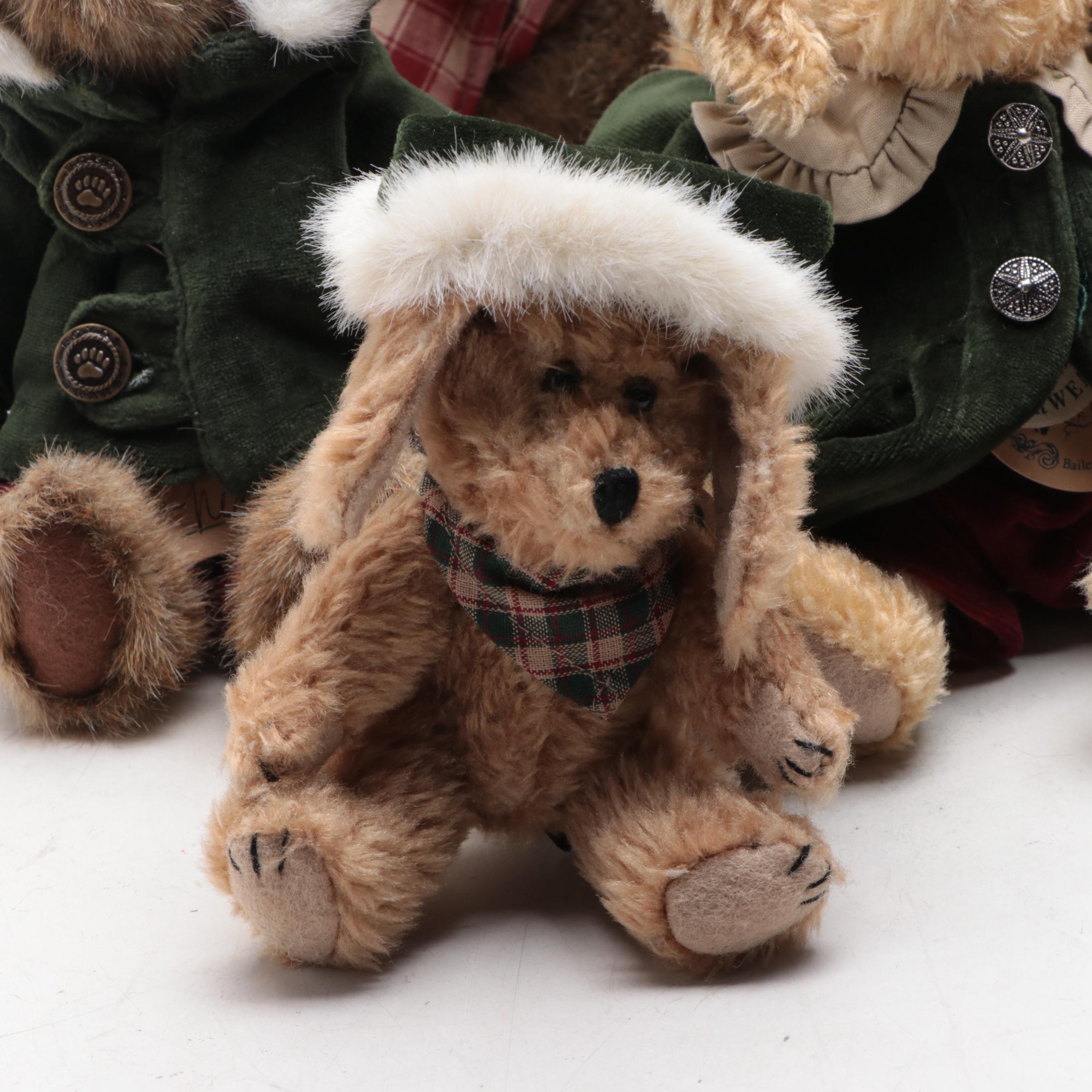 Boyds Bears Stuffed Toys Including "Wilcox" and "Emily Babbit"