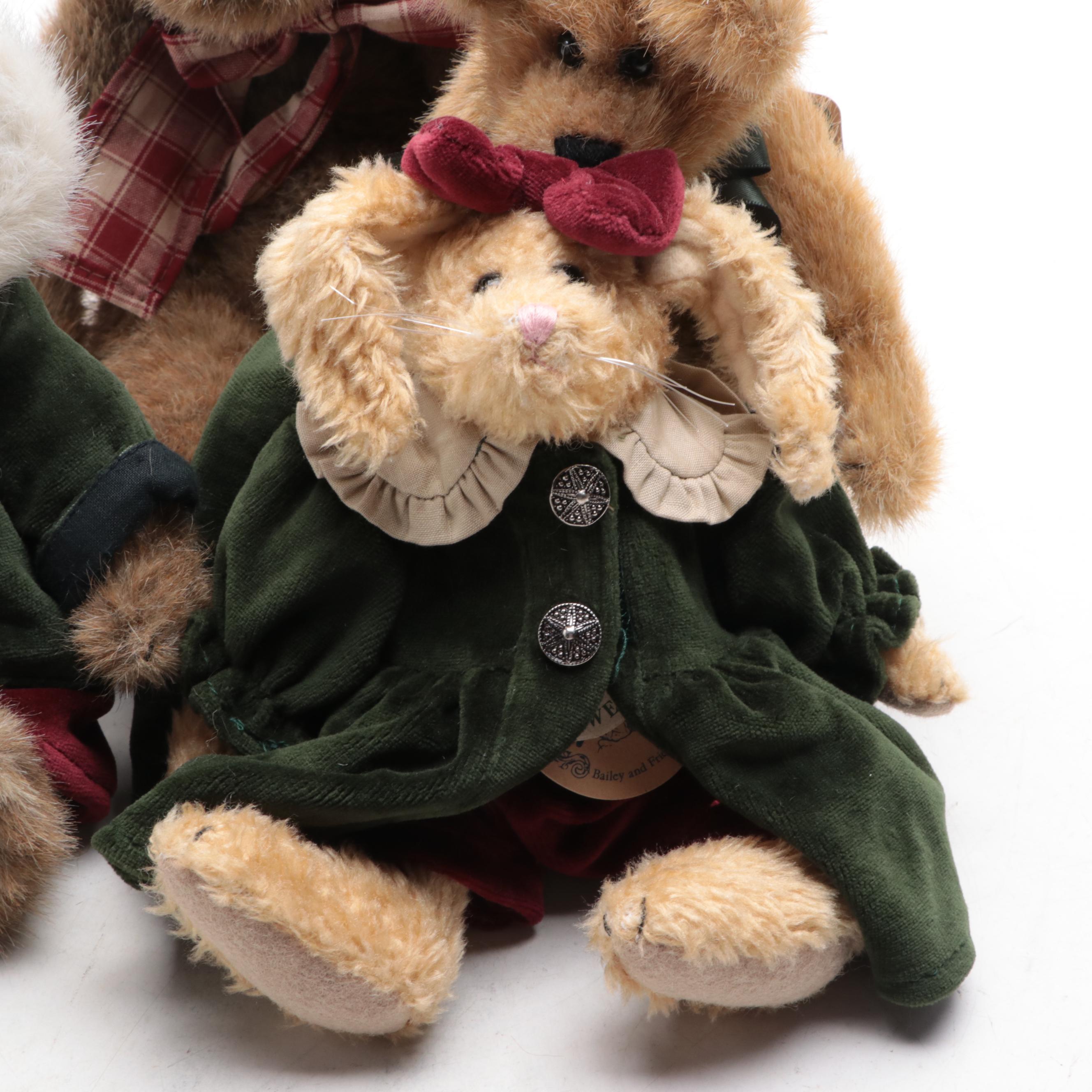Boyds Bears Stuffed Toys Including "Wilcox" and "Emily Babbit"