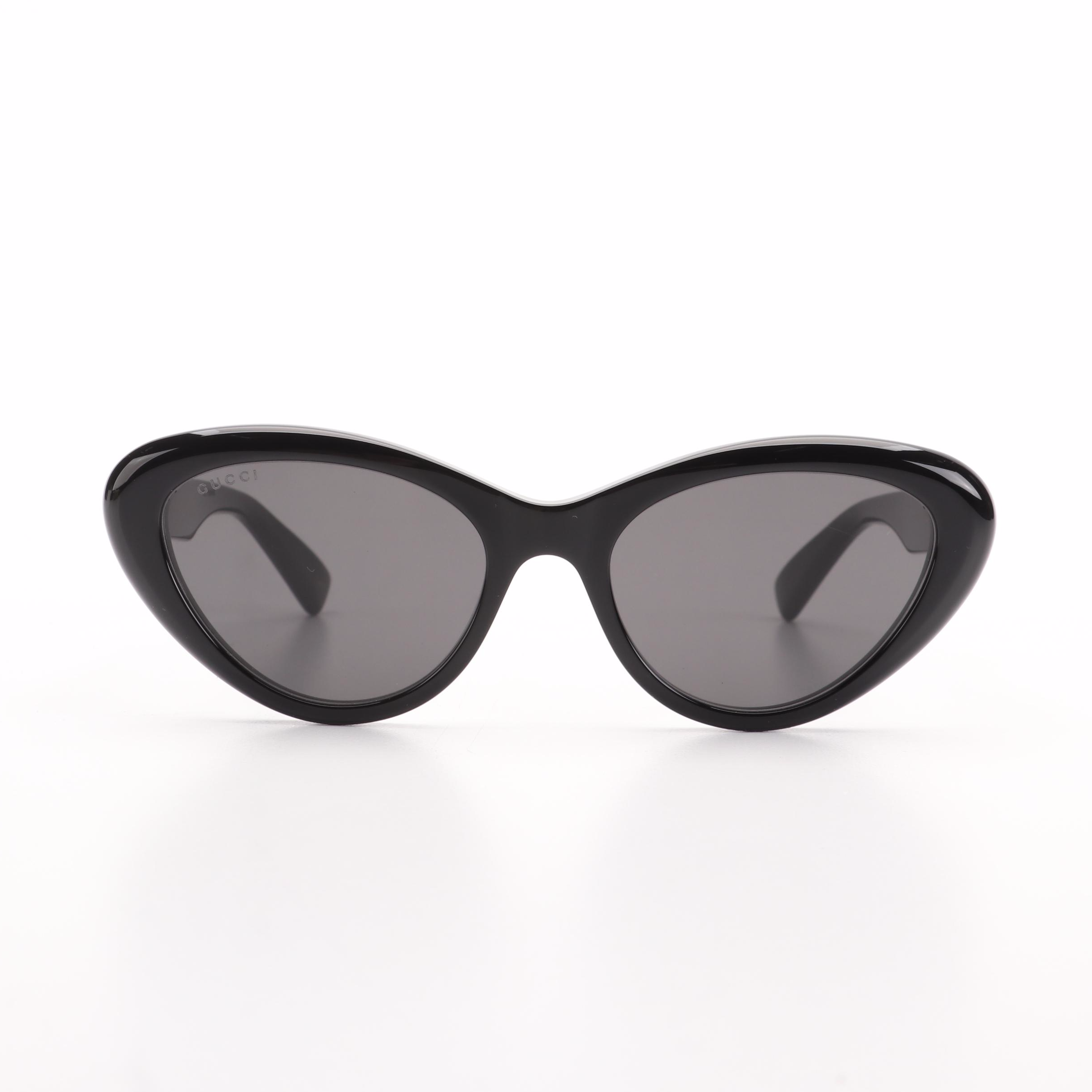 Gucci GG1170S Black Cat Eye Sunglasses with Case