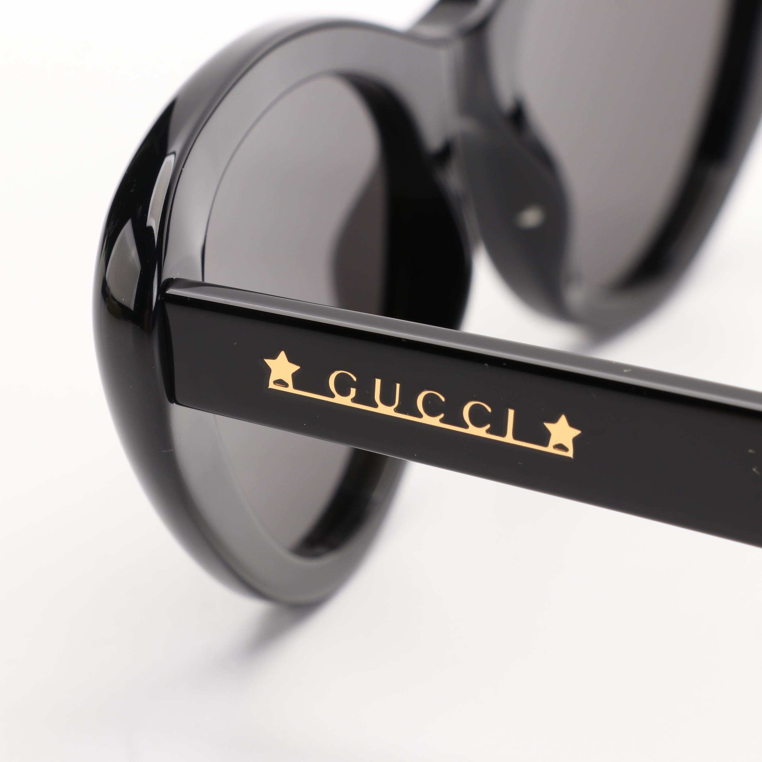 Gucci GG1170S Black Cat Eye Sunglasses with Case