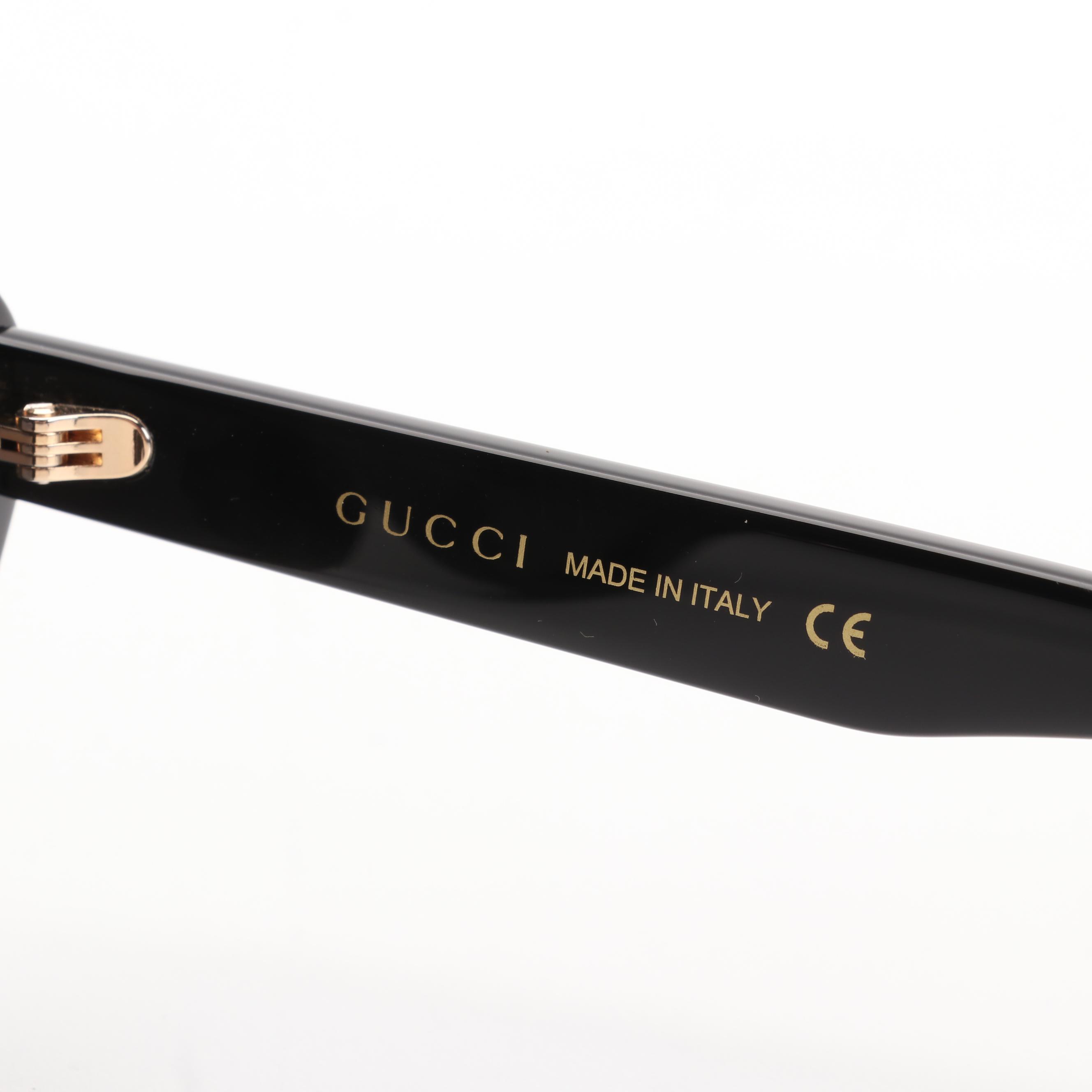 Gucci GG1170S Black Cat Eye Sunglasses with Case