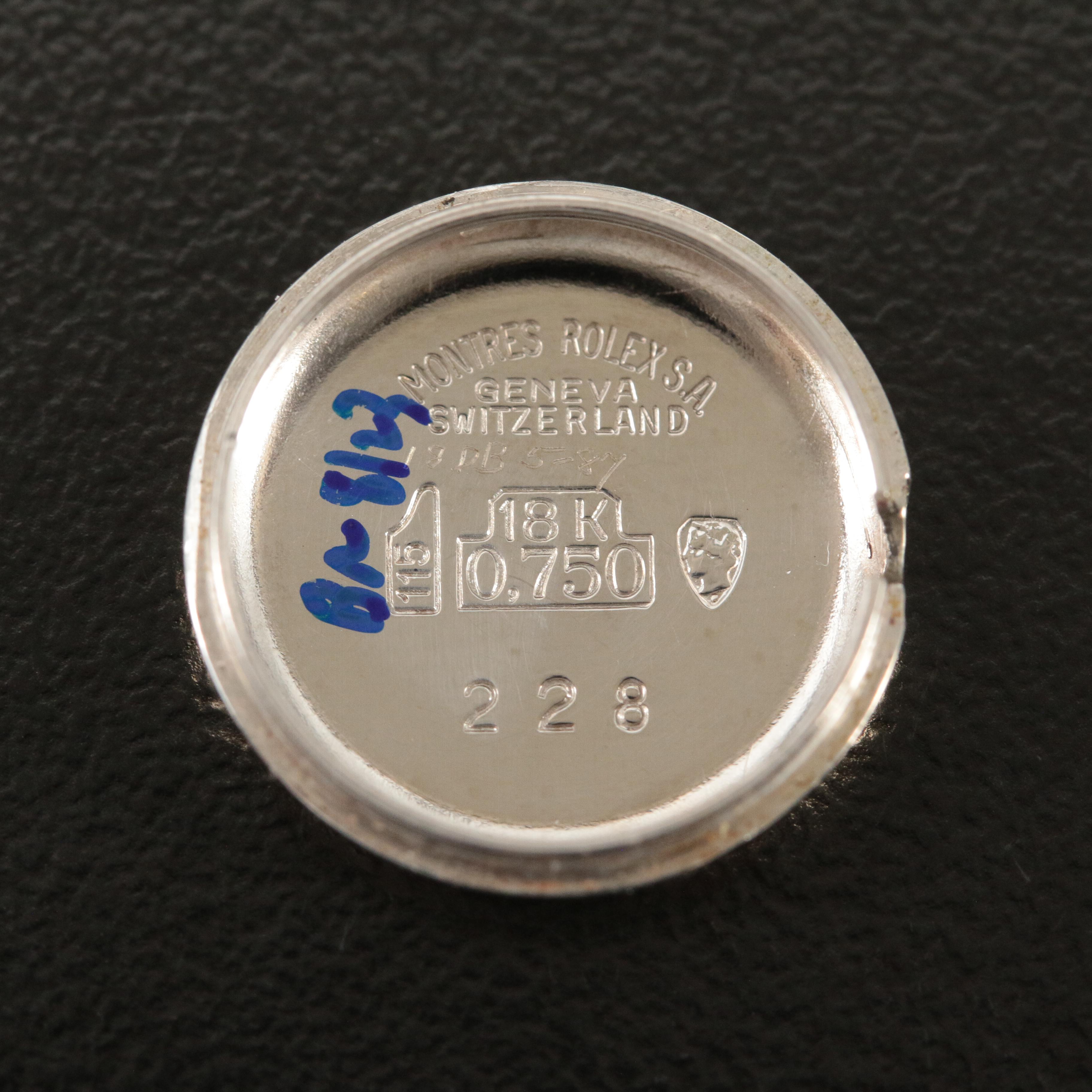 Vintage Rolex Precision 18K Custom 0.98 CTW Diamond Watch