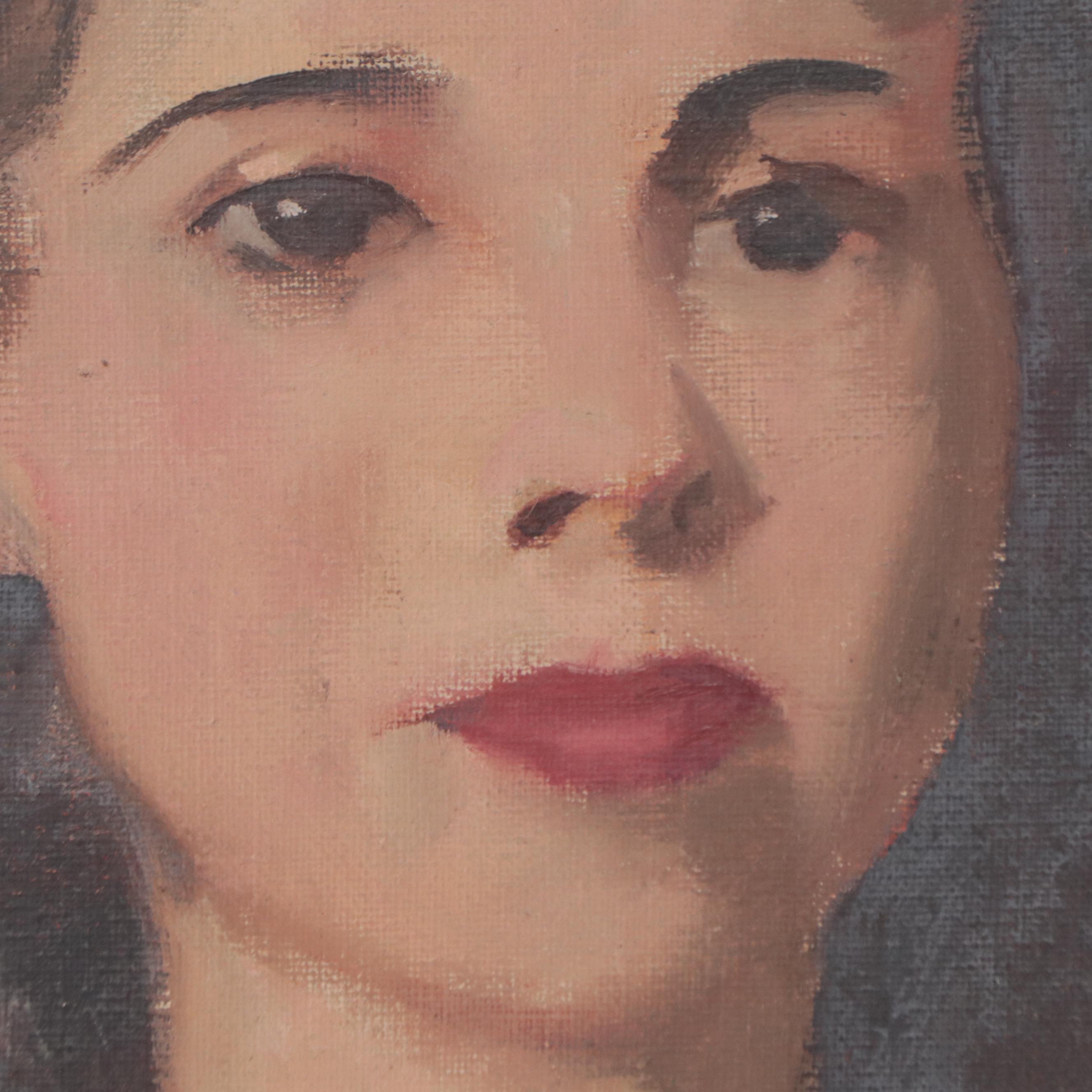 John Ellsworth Weis Portrait Oil Painting, Mid-20th Century